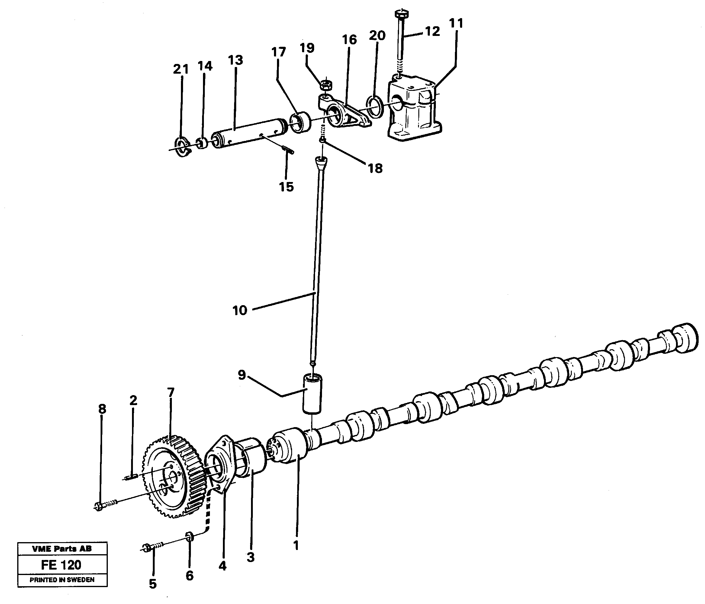 Схема запчастей Volvo EC620 - 59419 Valve mechanism EC620 ?KERMAN ?KERMAN EC620 SER NO - 445