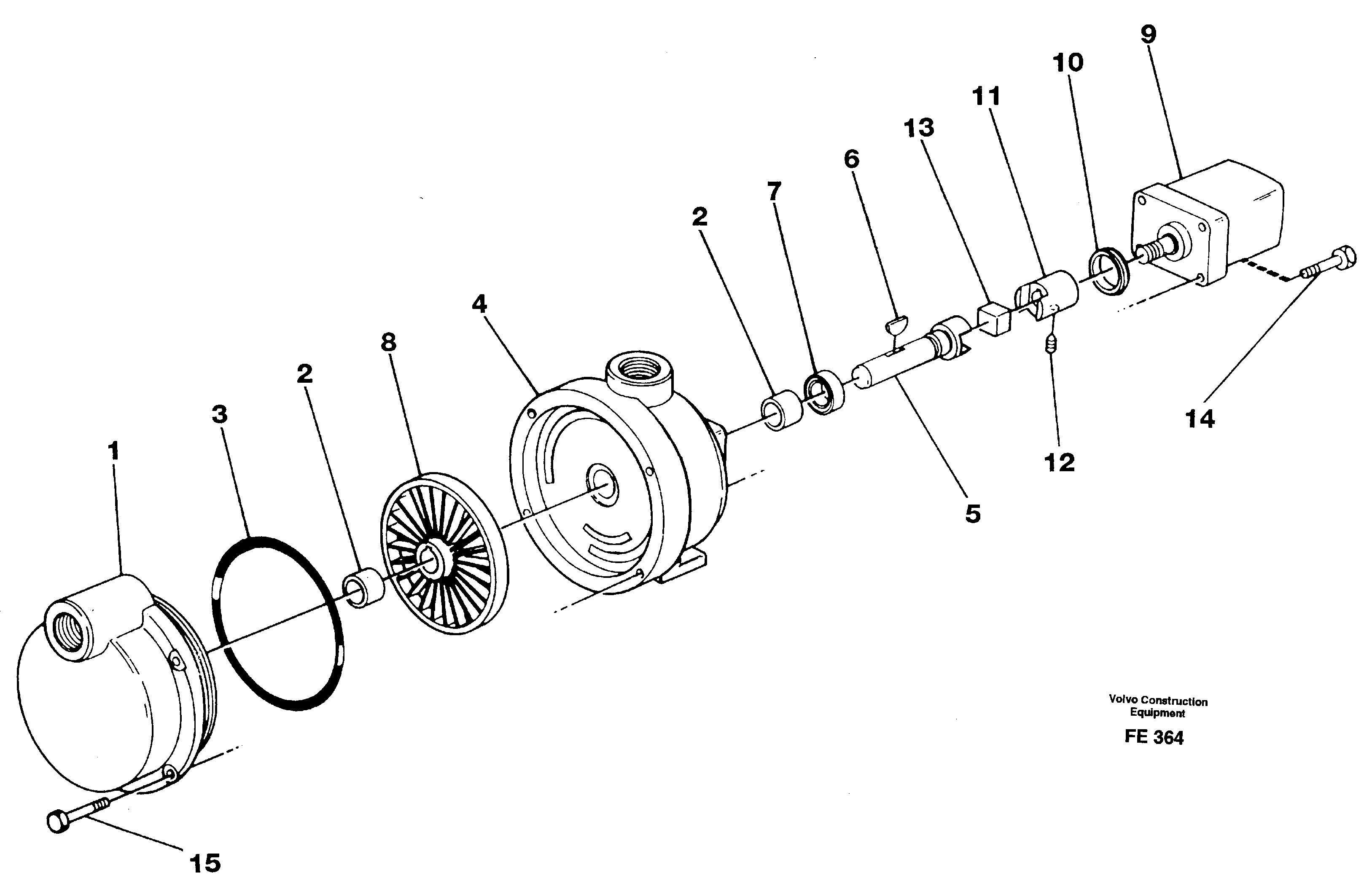 Схема запчастей Volvo EC620 - 27025 Fuel pump EC620 ?KERMAN ?KERMAN EC620 SER NO - 445