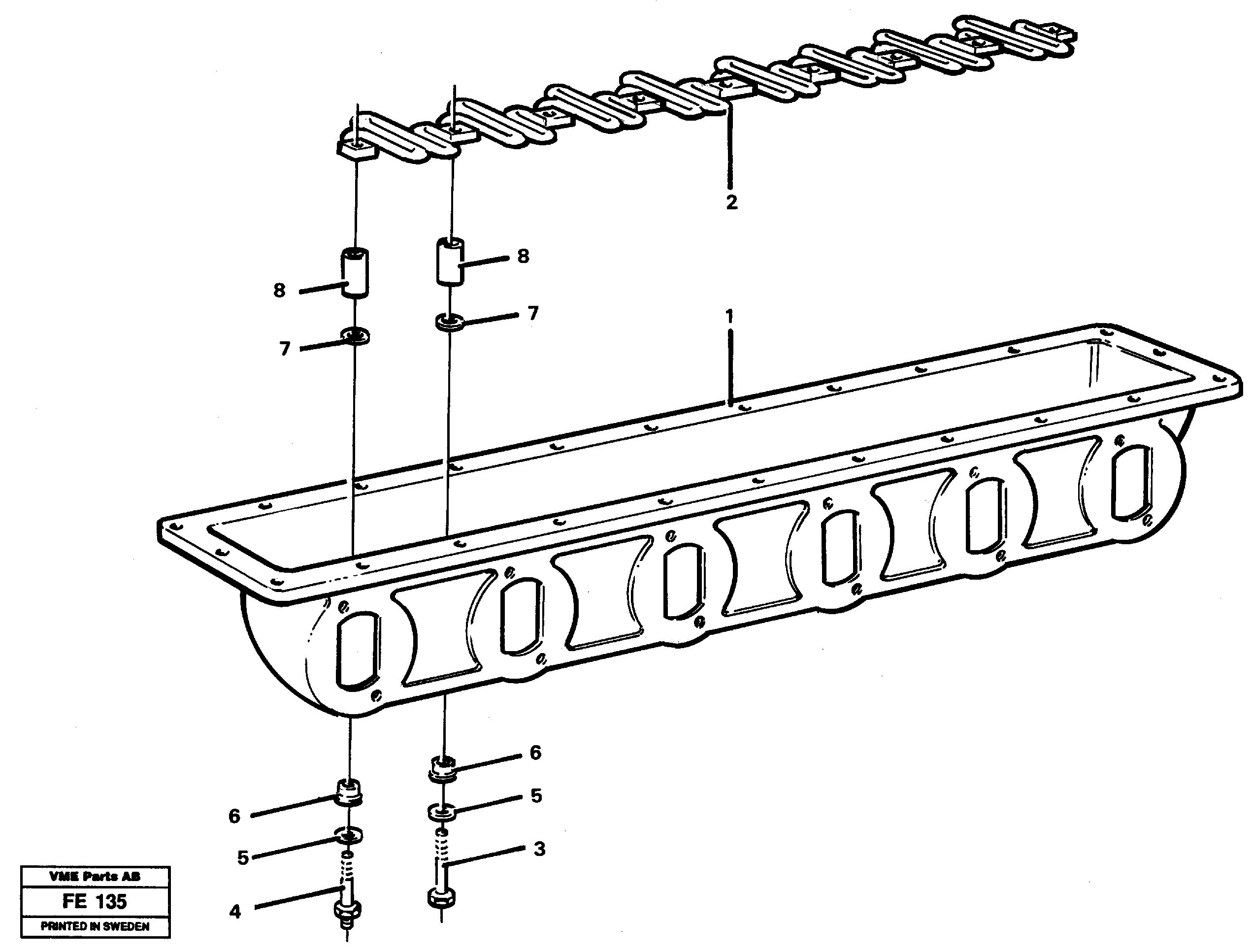 Схема запчастей Volvo EC620 - 16494 Inlet manifold EC620 ?KERMAN ?KERMAN EC620 SER NO - 445