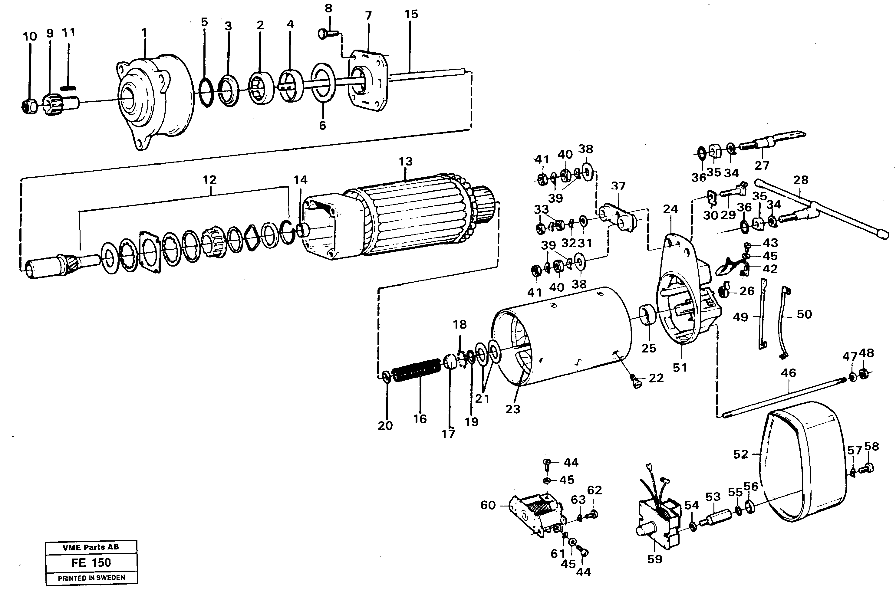 Схема запчастей Volvo EC620 - 27034 Starter motor EC620 ?KERMAN ?KERMAN EC620 SER NO - 445