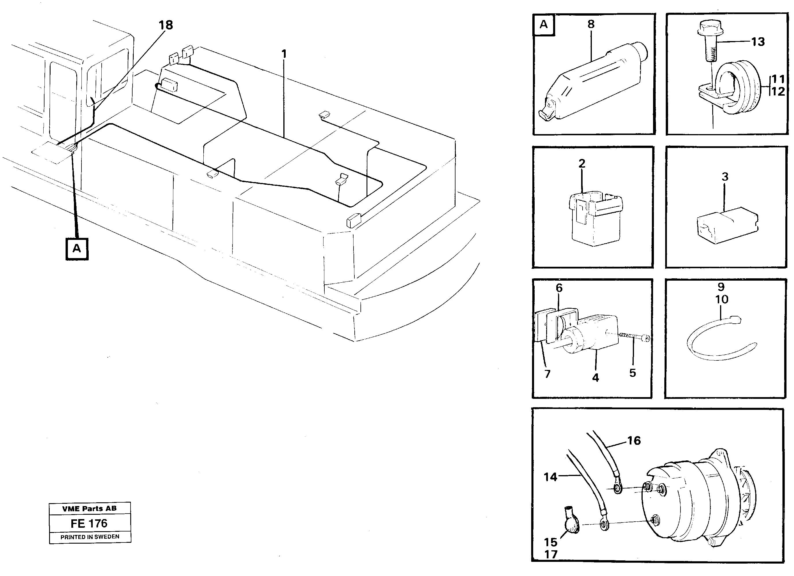 Схема запчастей Volvo EC620 - 49686 Cable harness, upper section EC620 ?KERMAN ?KERMAN EC620 SER NO - 445