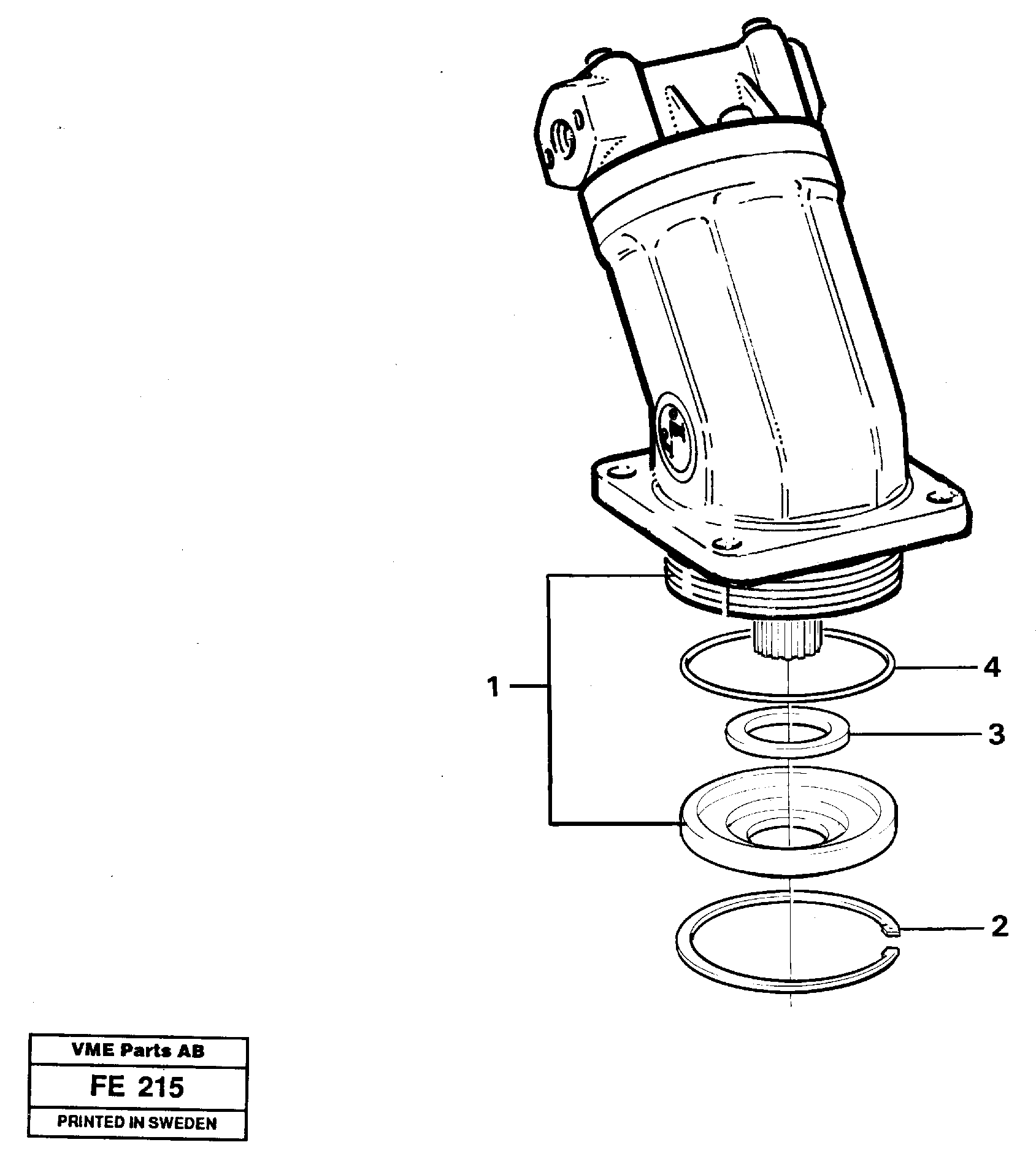 Схема запчастей Volvo EC620 - 34066 Hydraulic motor, slew gear box EC620 ?KERMAN ?KERMAN EC620 SER NO - 445