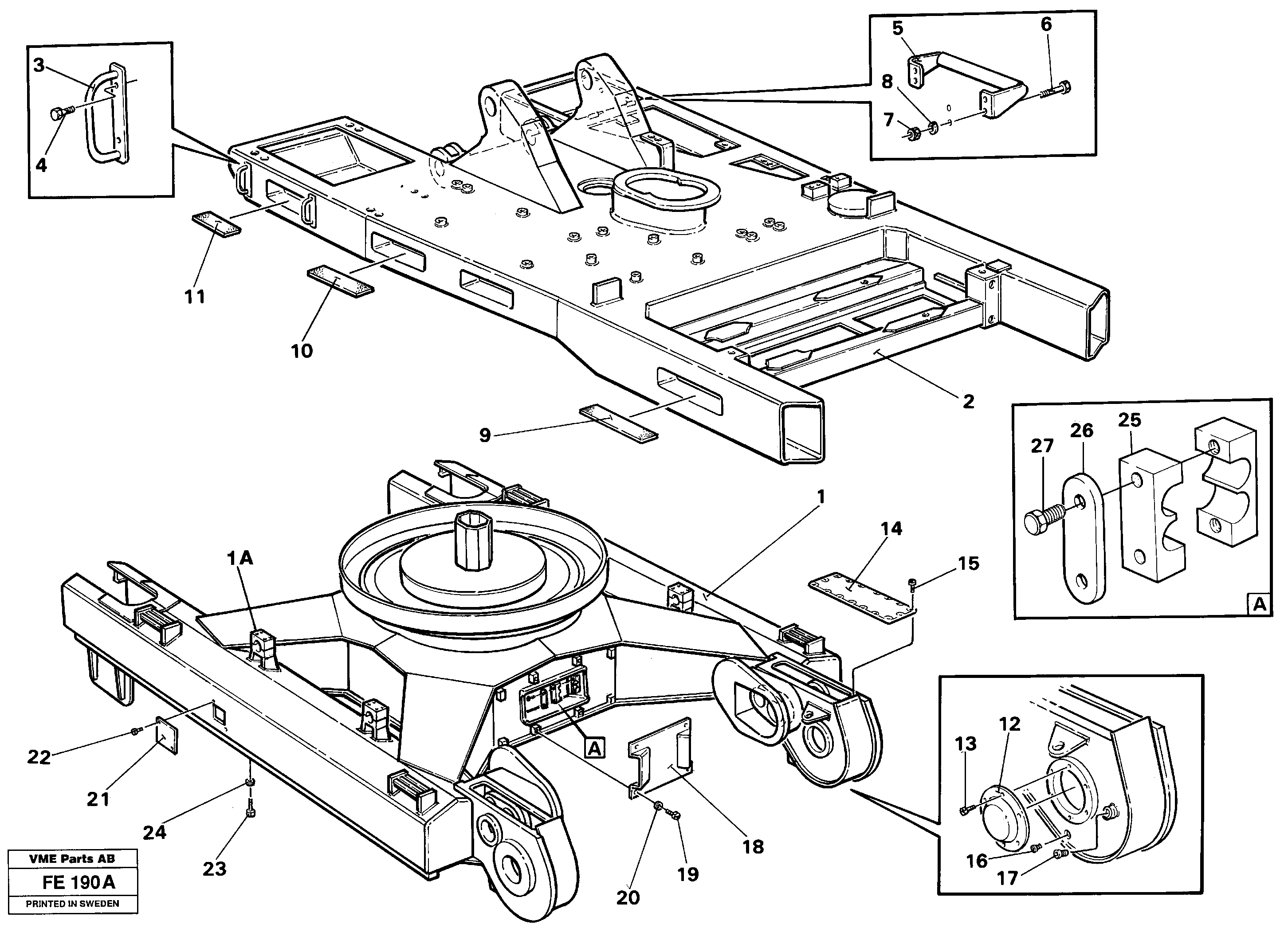 Схема запчастей Volvo EC620 - 97474 Шасси EC620 ?KERMAN ?KERMAN EC620 SER NO - 445