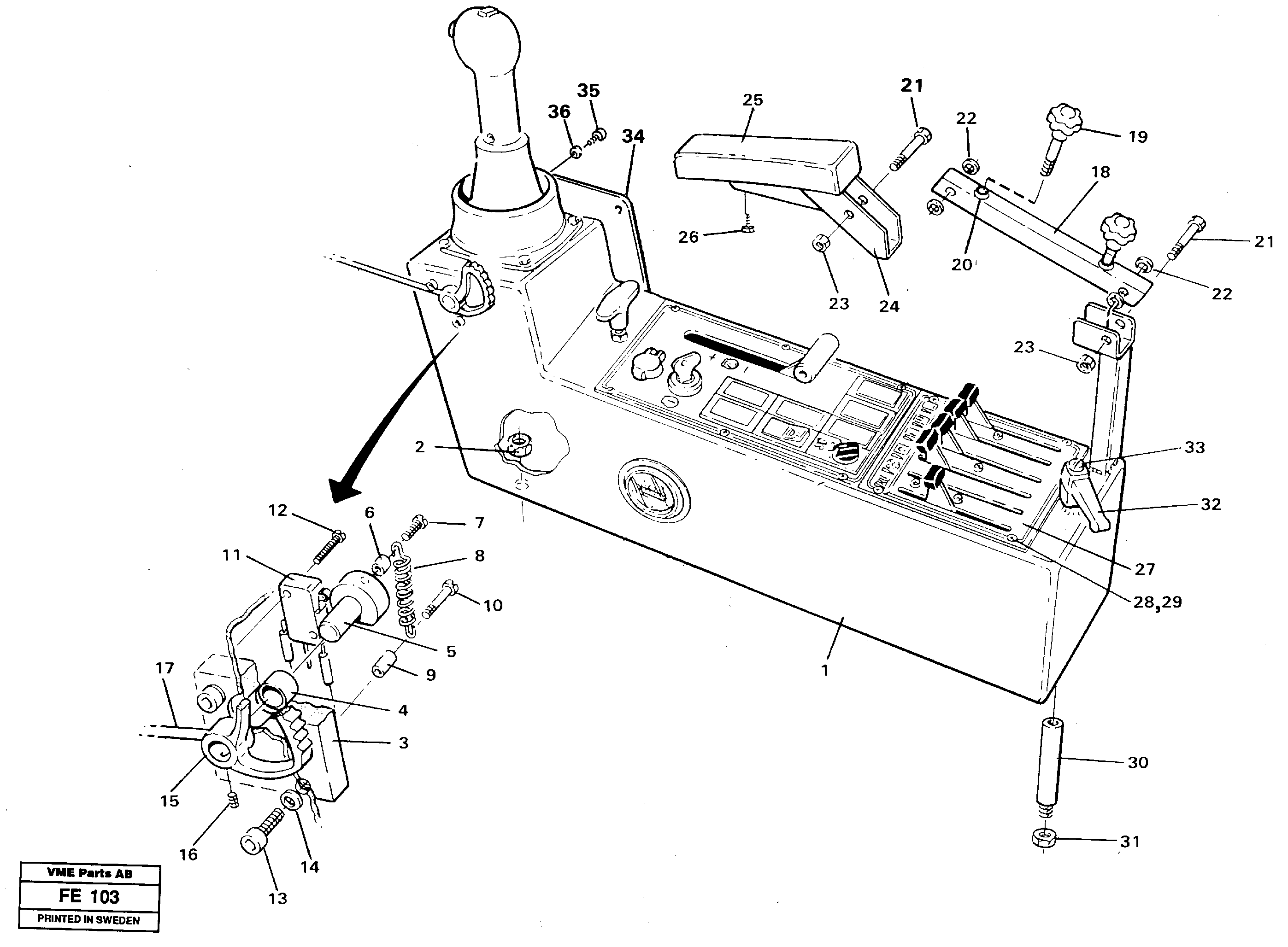 Схема запчастей Volvo EC620 - 33104 Side panel, Lh EC620 ?KERMAN ?KERMAN EC620 SER NO - 445