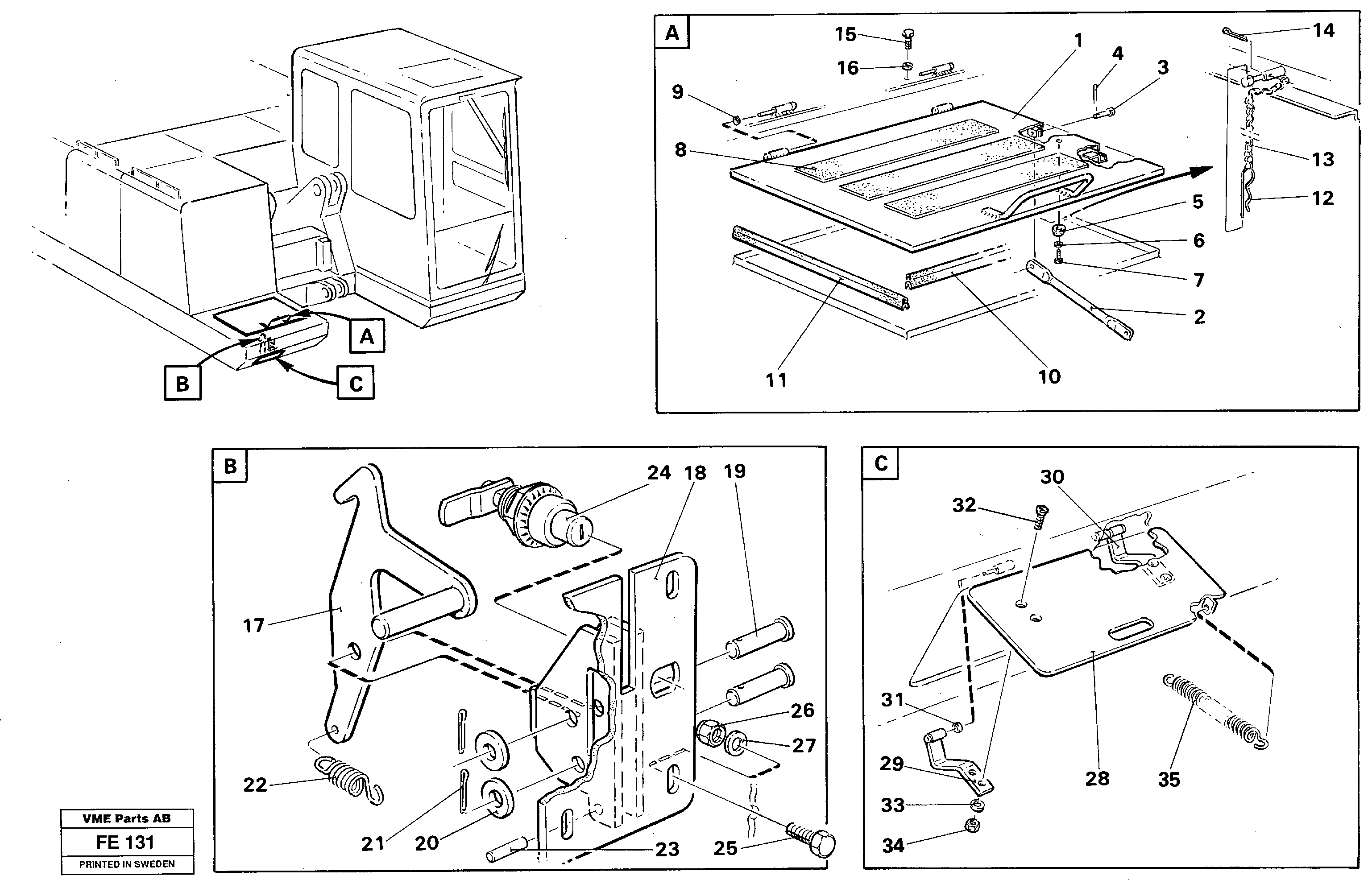 Схема запчастей Volvo EC620 - 33105 Battery disconnector EC620 ?KERMAN ?KERMAN EC620 SER NO - 445