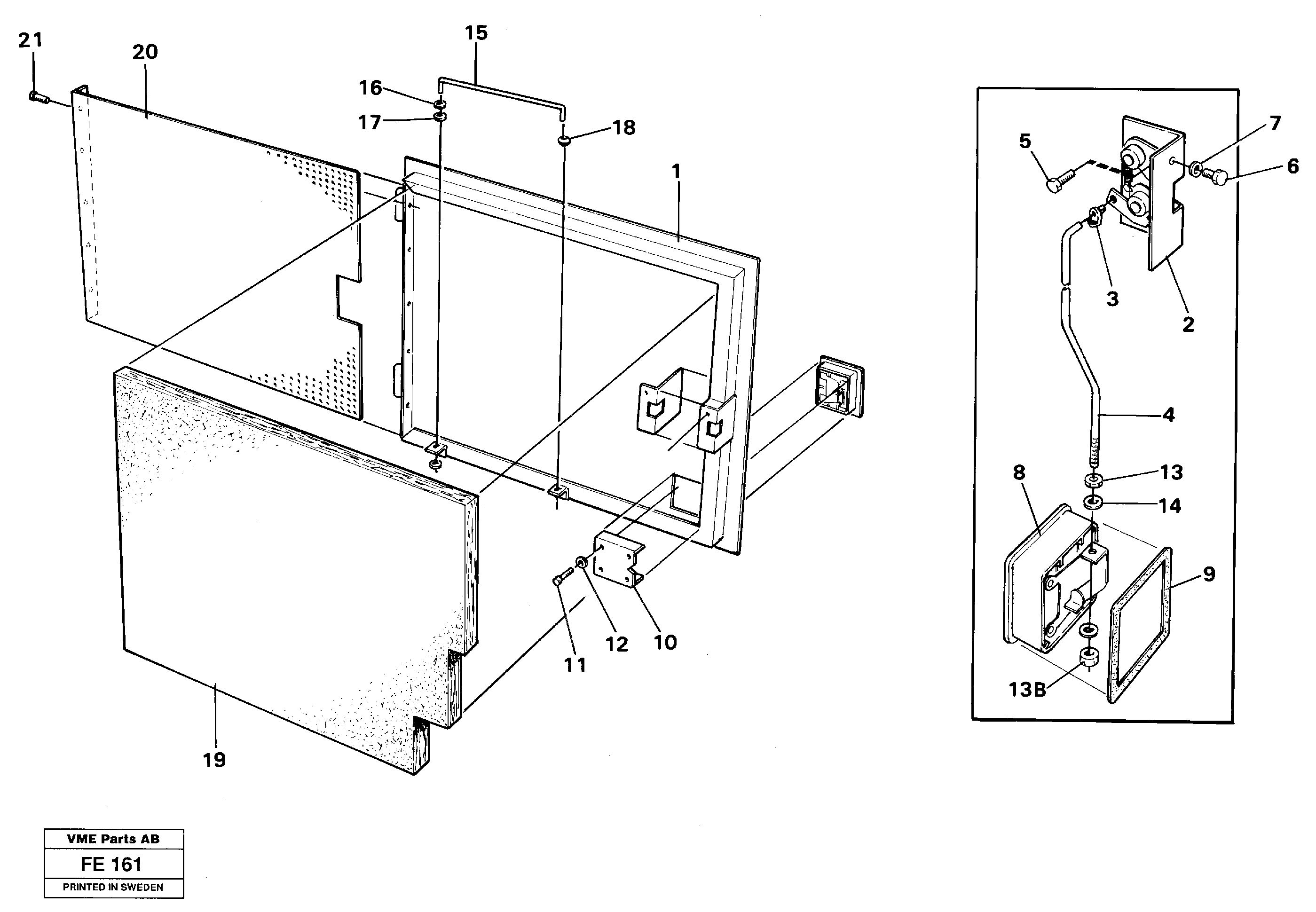 Схема запчастей Volvo EC620 - 33117 Door Rh rear EC620 ?KERMAN ?KERMAN EC620 SER NO - 445