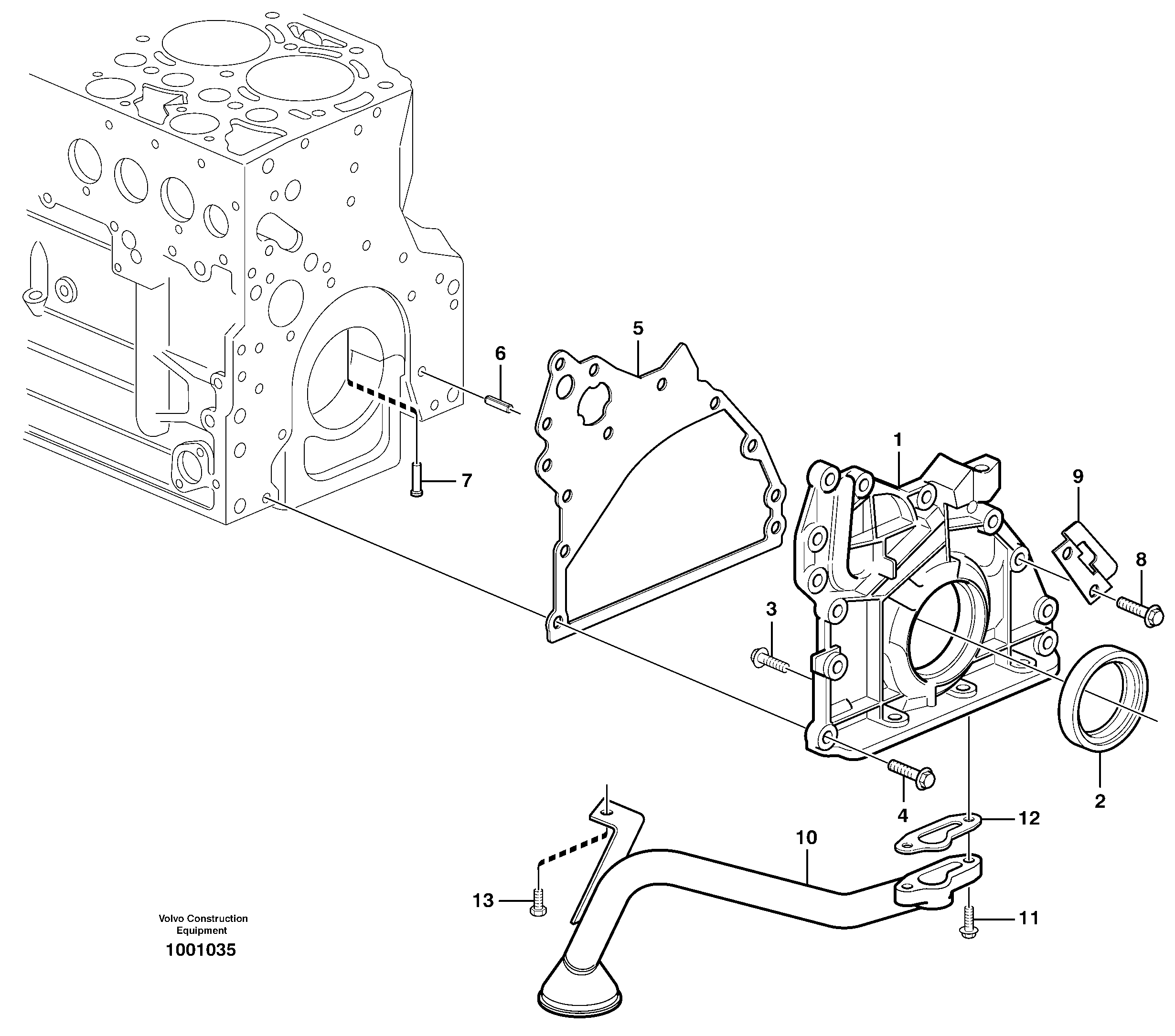 Схема запчастей Volvo EW200B - 6219 Система масляной смазки EW200B