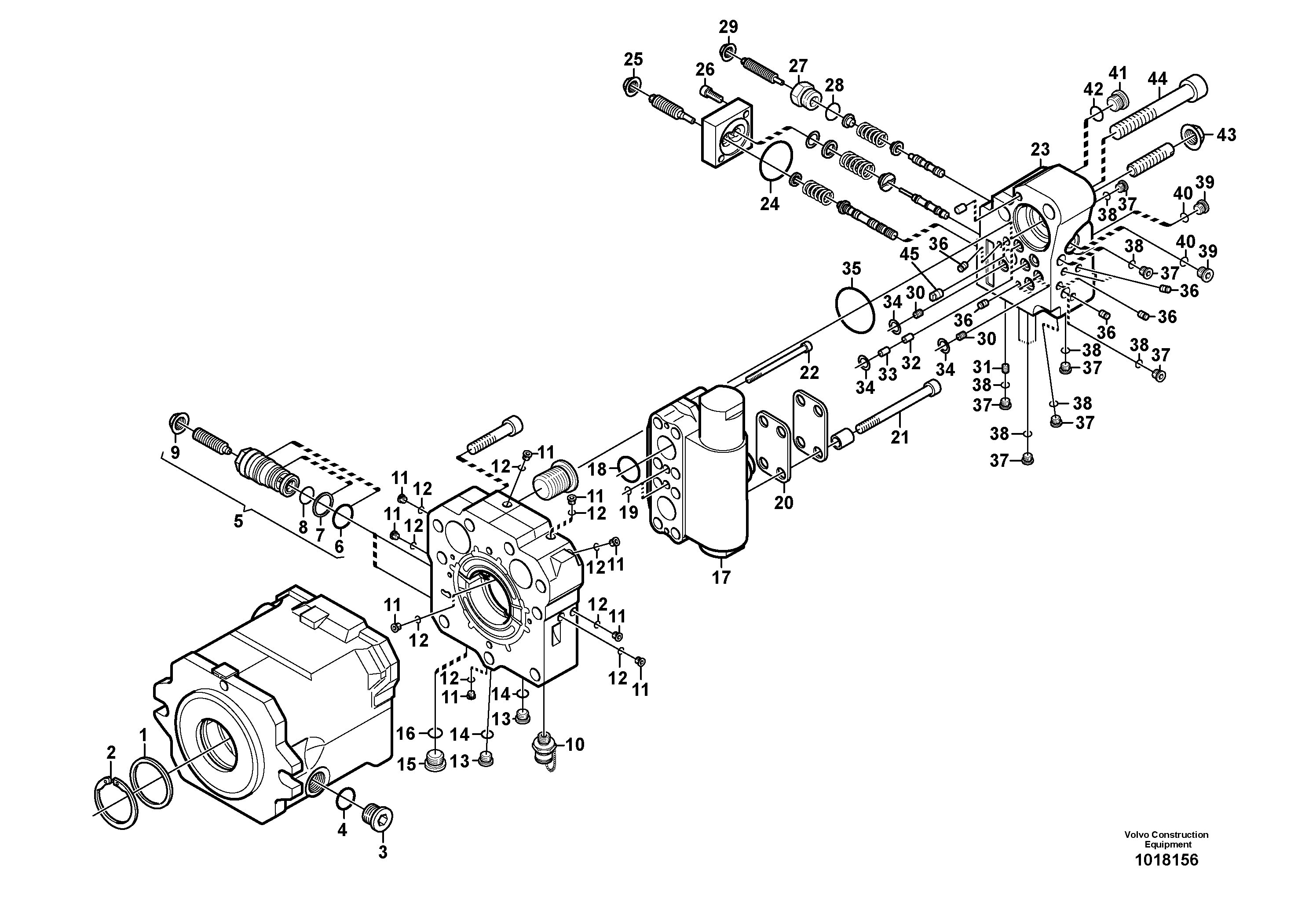 Схема запчастей Volvo EW200B - 31639 Гидромотор хода EW200B