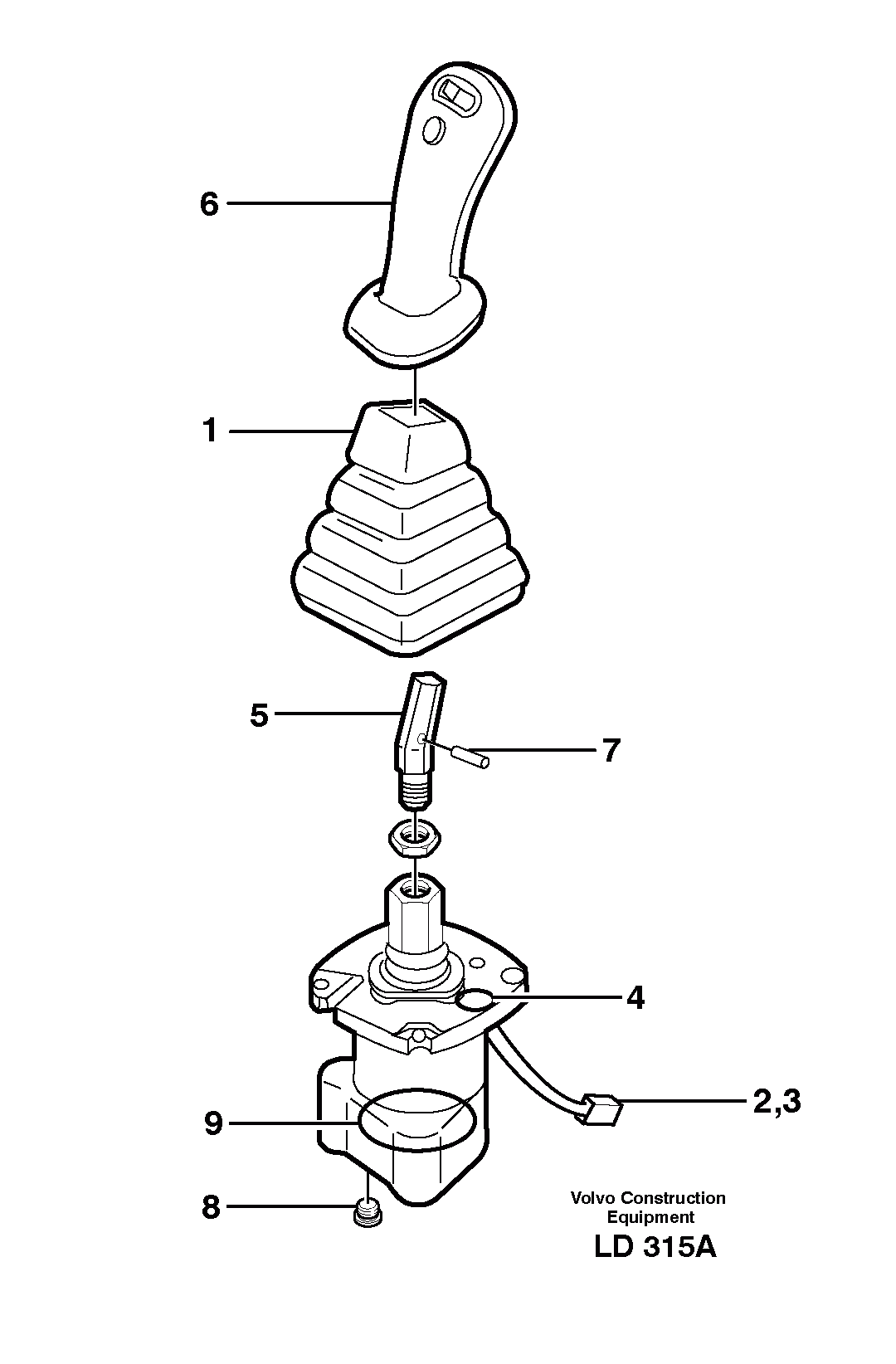 Схема запчастей Volvo EW200B - 62547 Control pressure valve EW200B