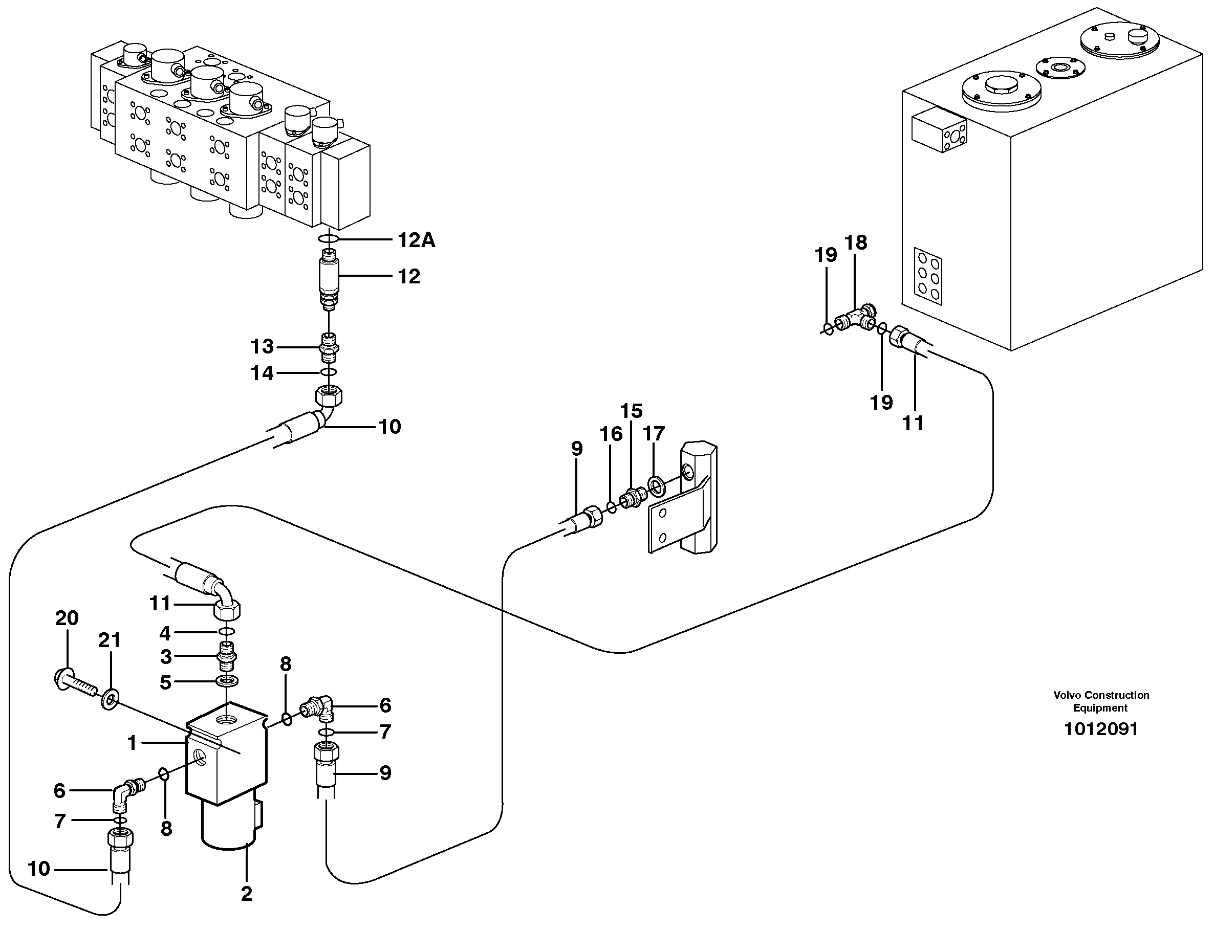 Схема запчастей Volvo EW200B - 14900 Two step pressure, X1 EW200B