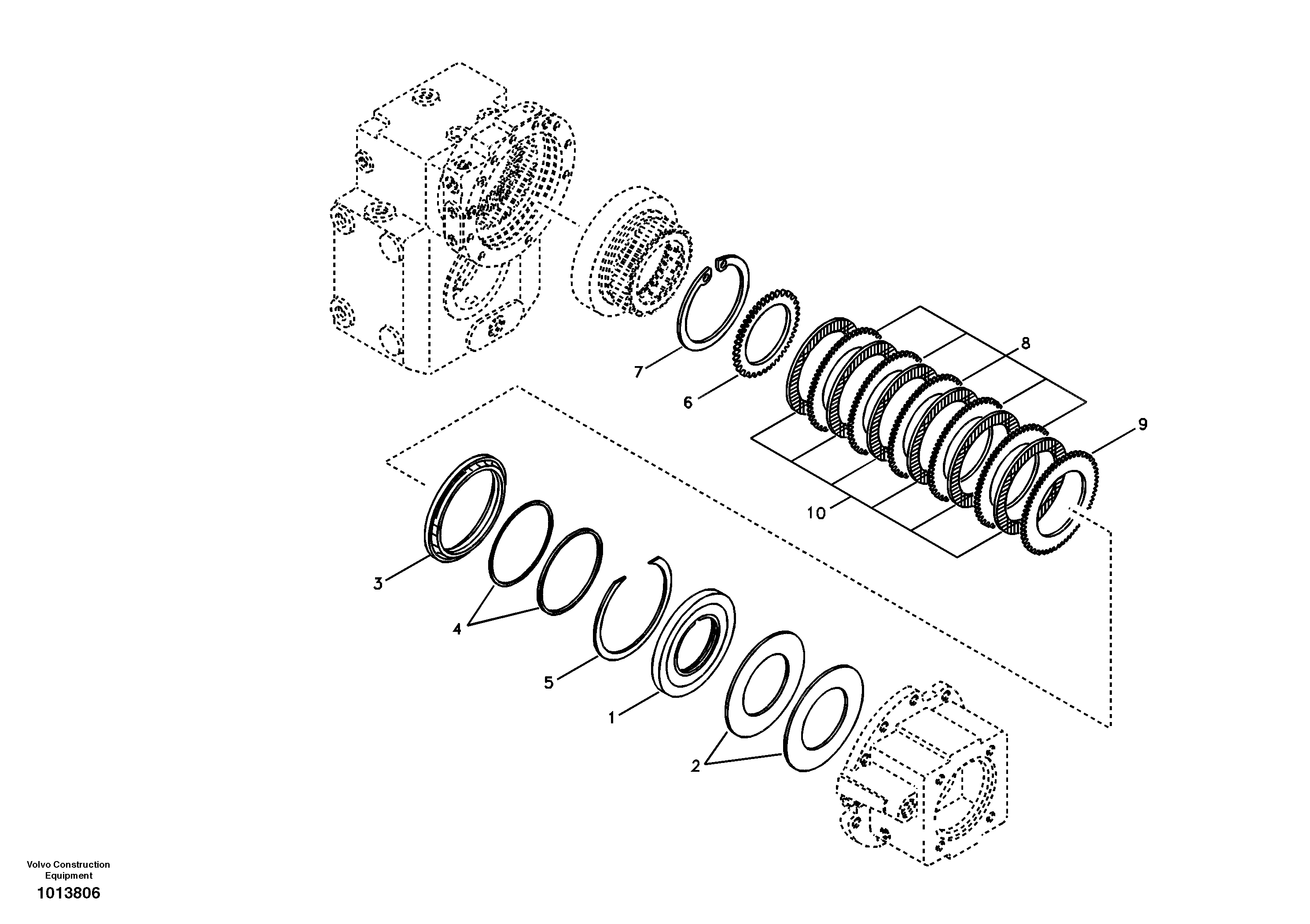 Схема запчастей Volvo EW145B - 20188 Disc brake EW145B