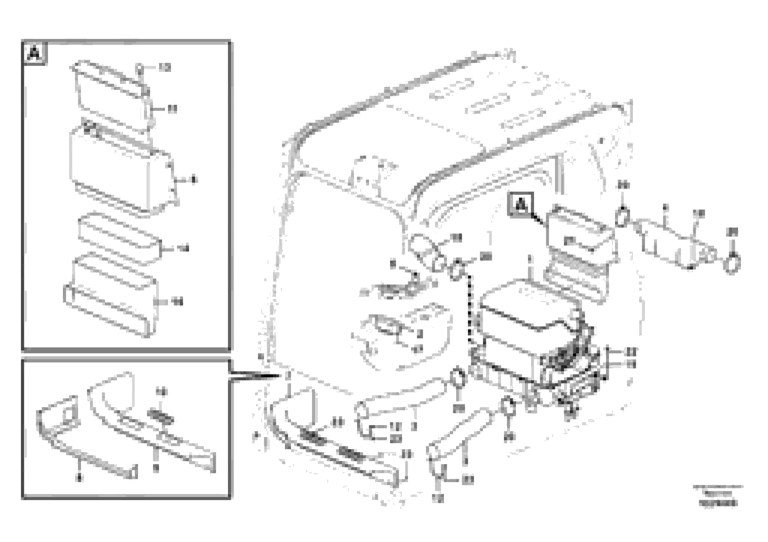 Схема запчастей Volvo EW145B - 23129 Air duct in cabin and cabin floor EW145B PRIME S/N 15001-