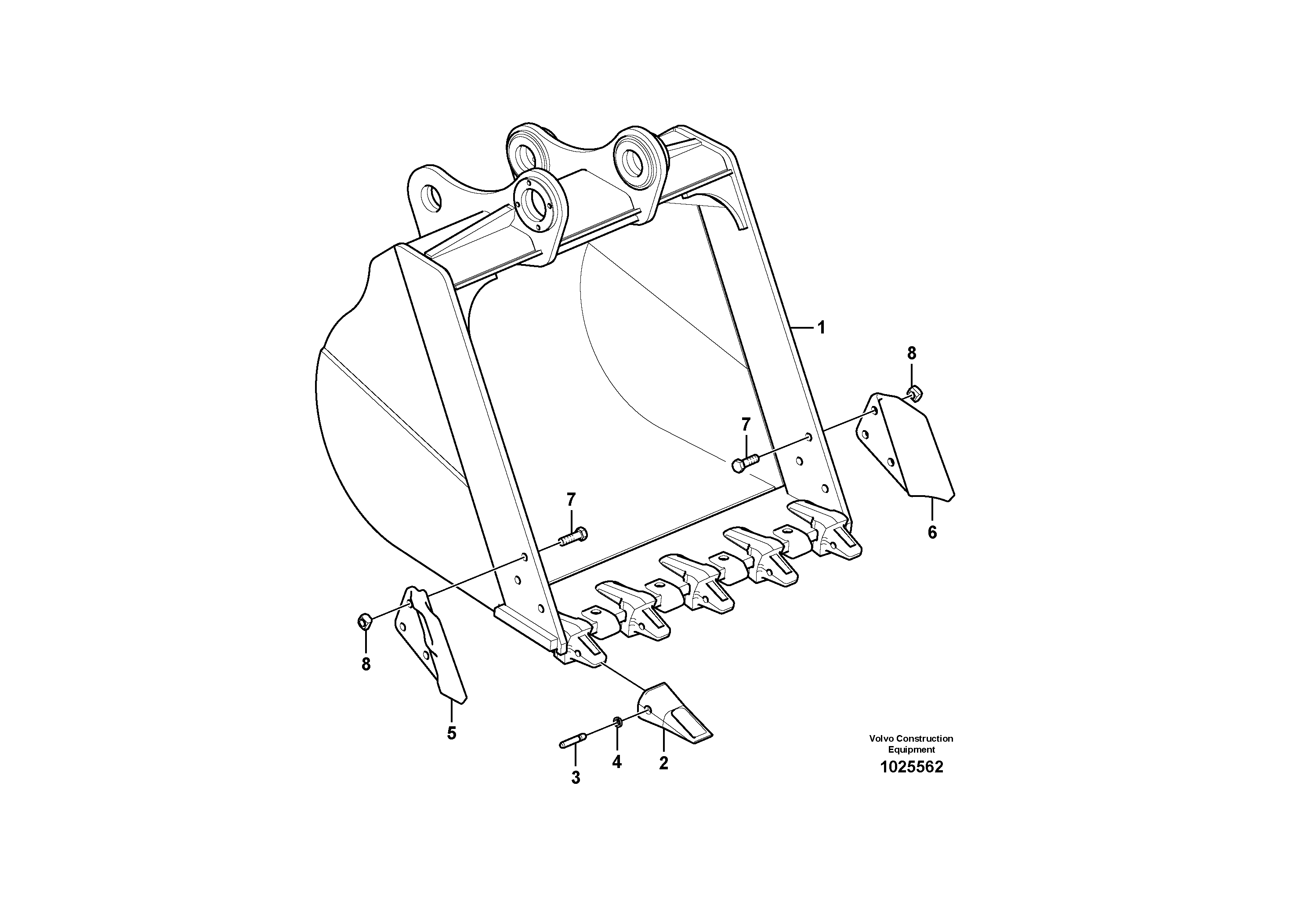 Схема запчастей Volvo EW145B - 49937 Ковш EW145B PRIME S/N 15001-