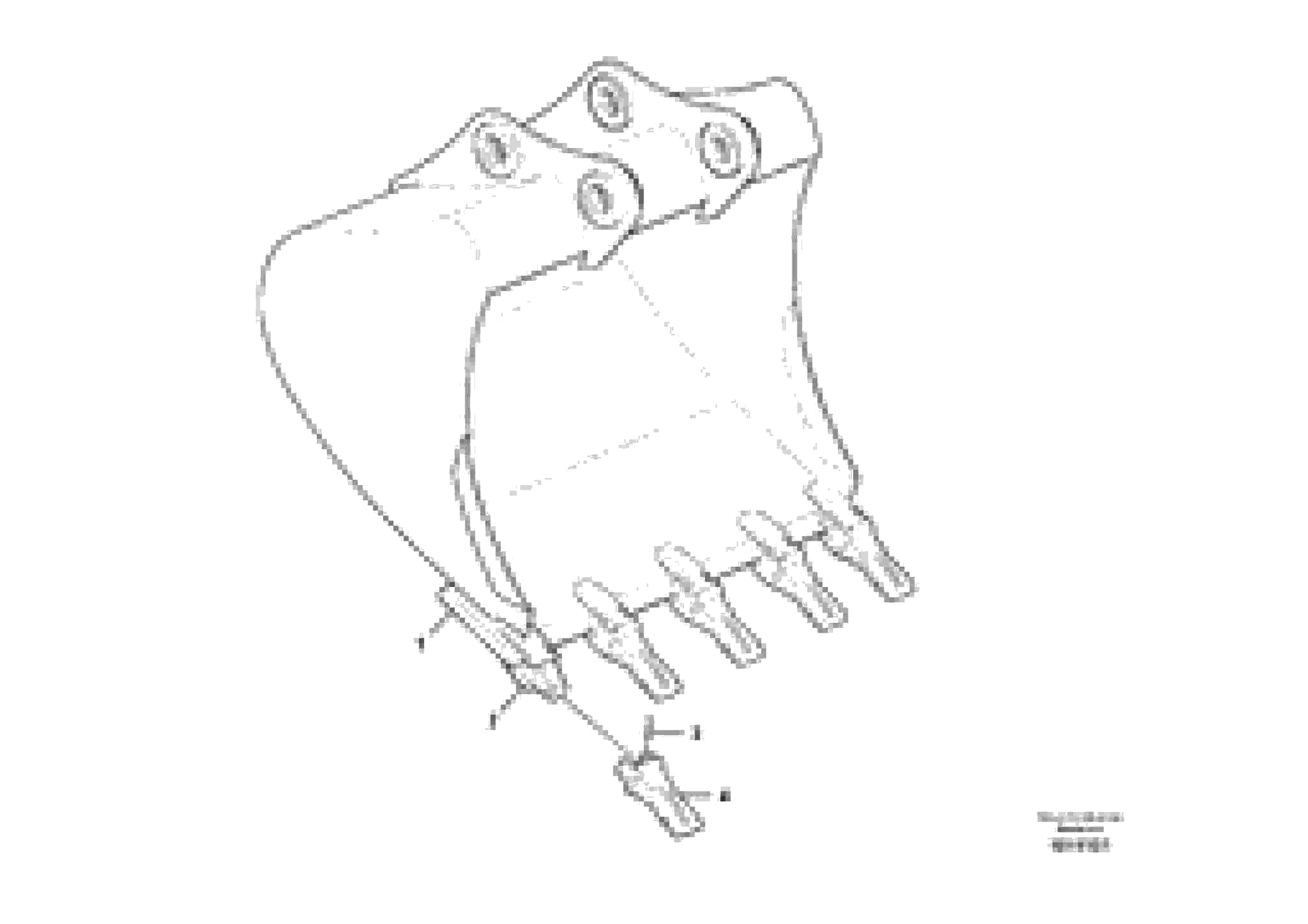 Схема запчастей Volvo EW145B - 49939 Ковш EW145B PRIME S/N 15001-