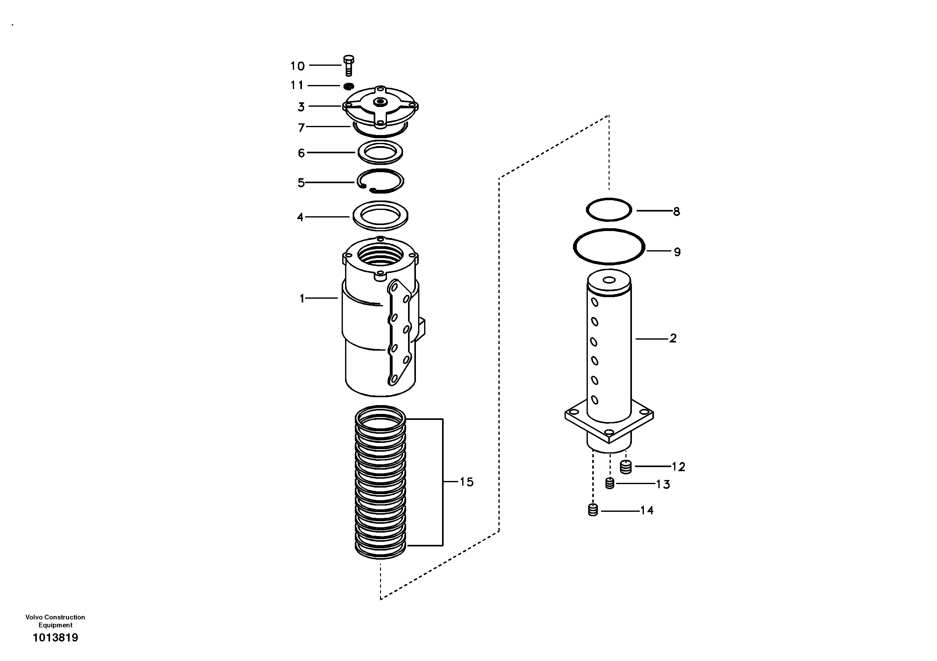 Схема запчастей Volvo EW145B - 49613 Шарнир поворотный EW145B PRIME S/N 15001-