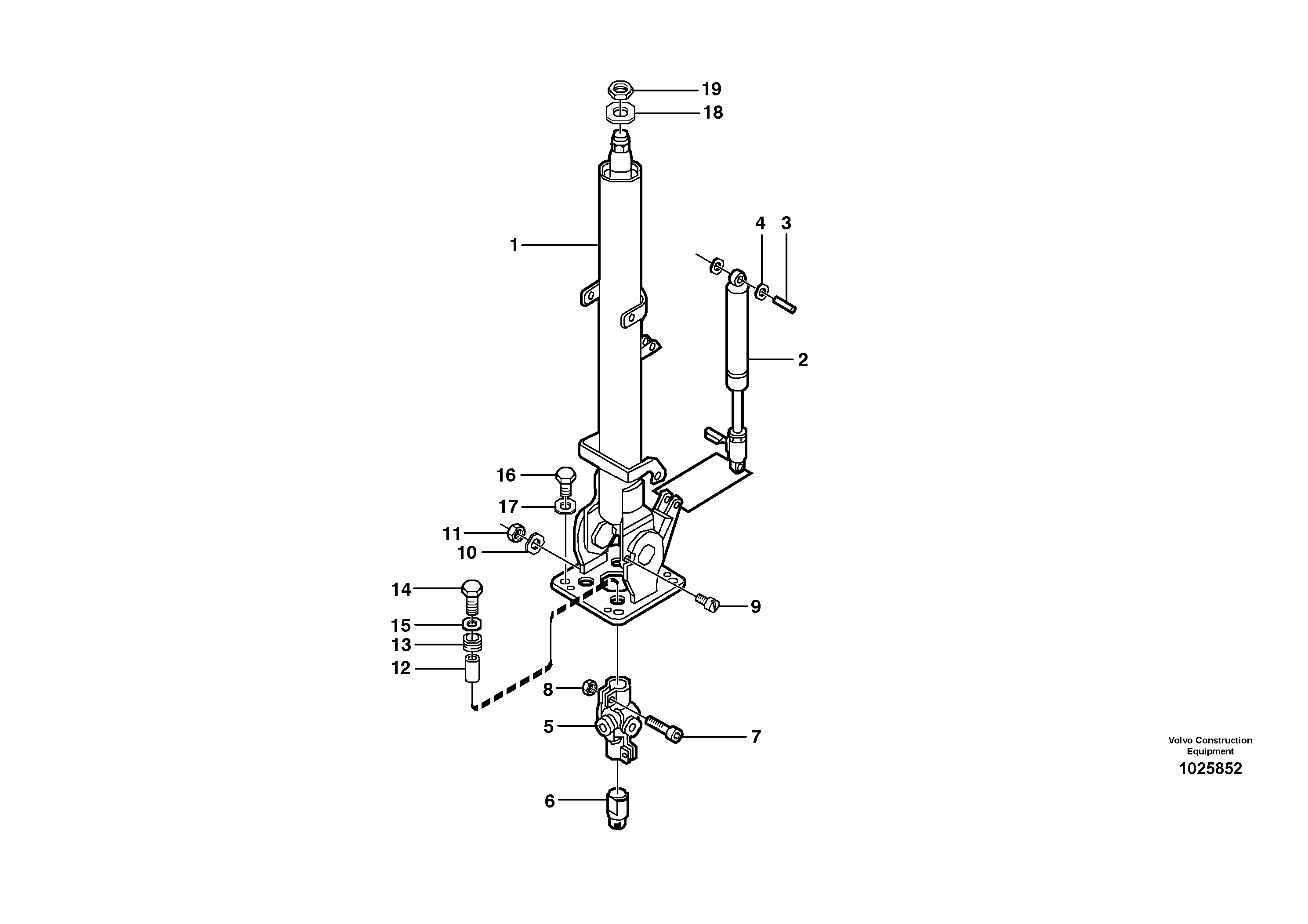 Схема запчастей Volvo EW145B - 15448 Рулевая колонка EW145B