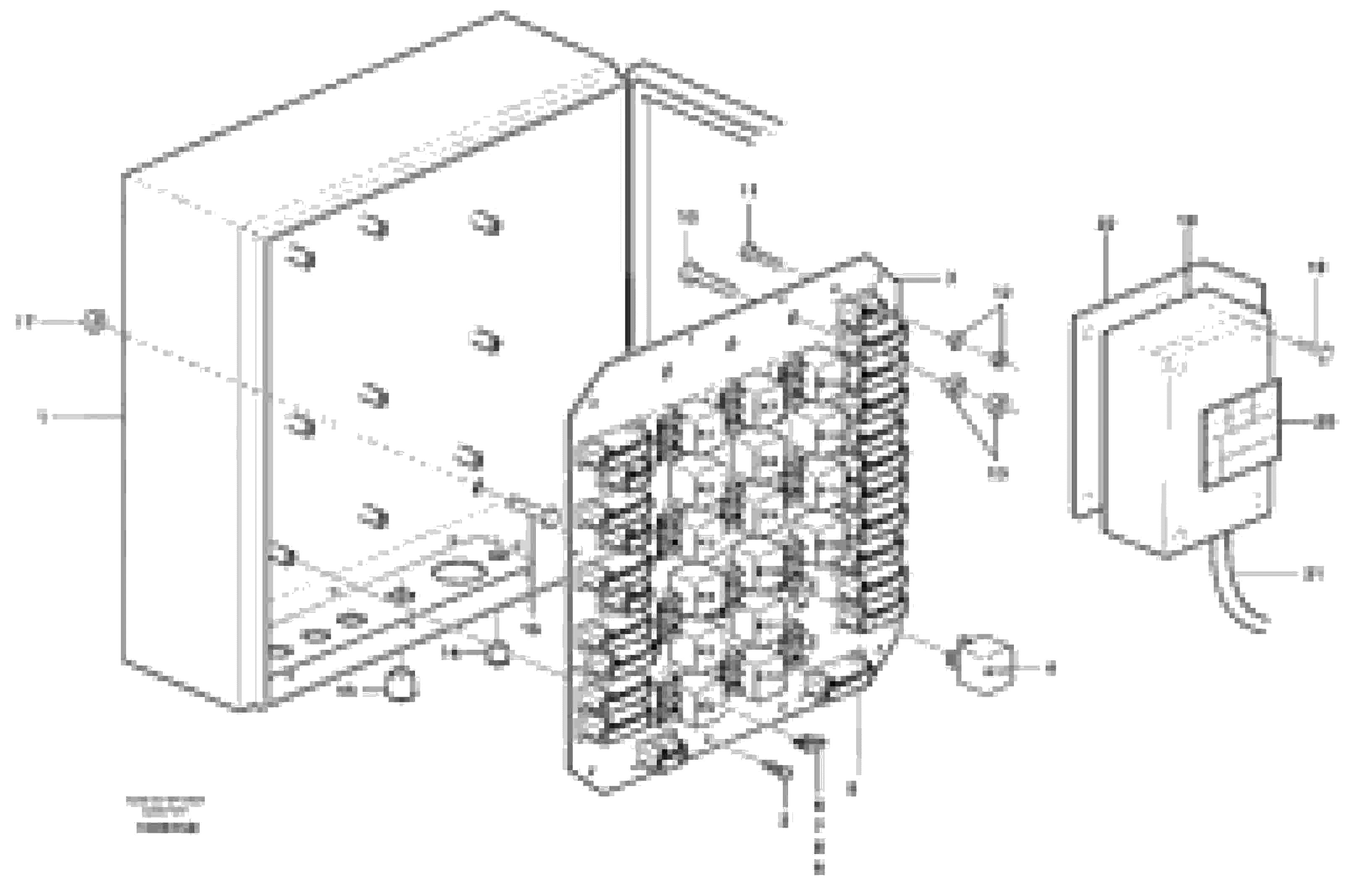 Схема запчастей Volvo EC160 - 87014 Electrical distribution box EC160 SER NO 1001-