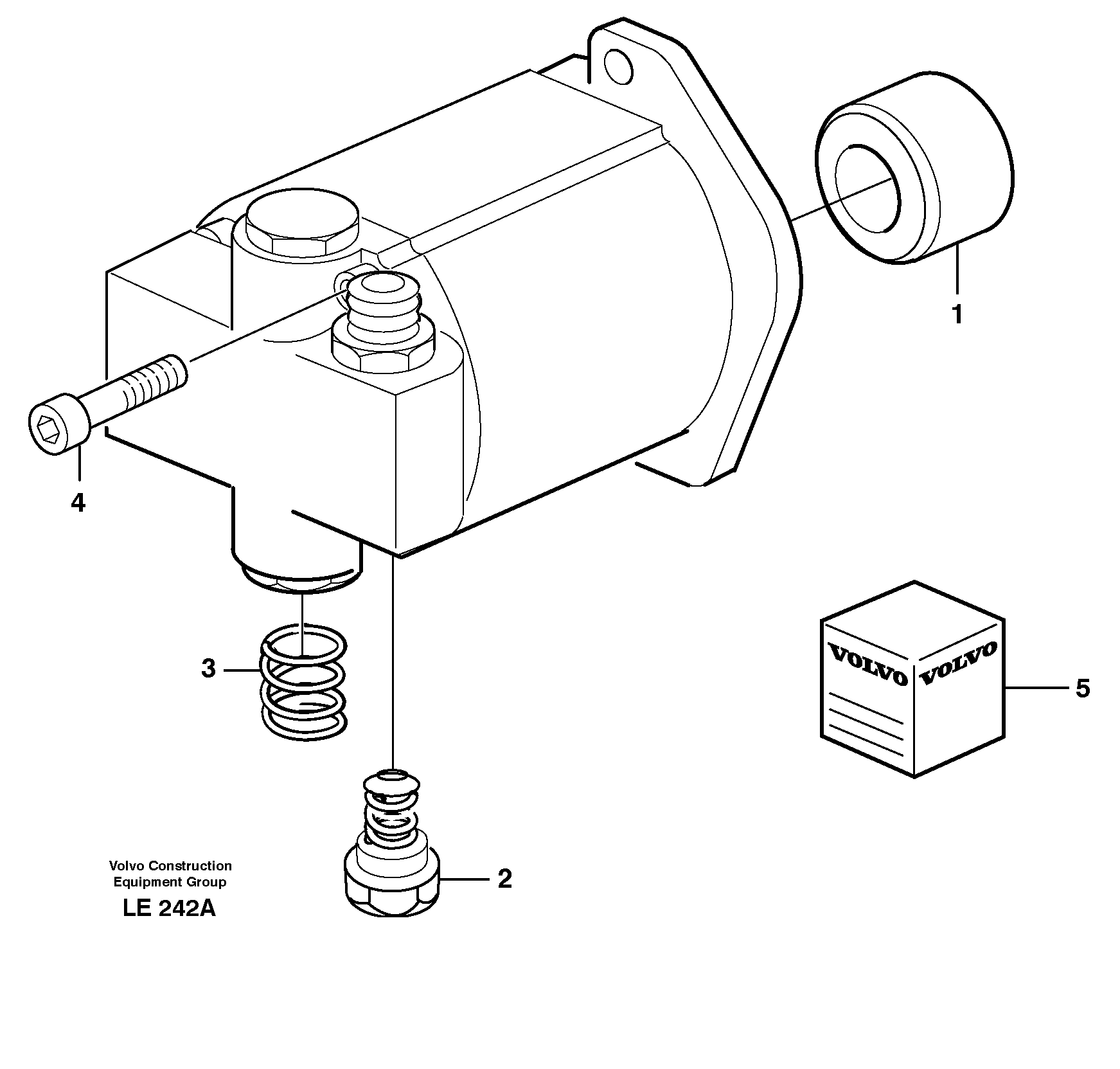 Схема запчастей Volvo EC160 - 8812 Hydraulic pump, servo/brake EC160 SER NO 1001-