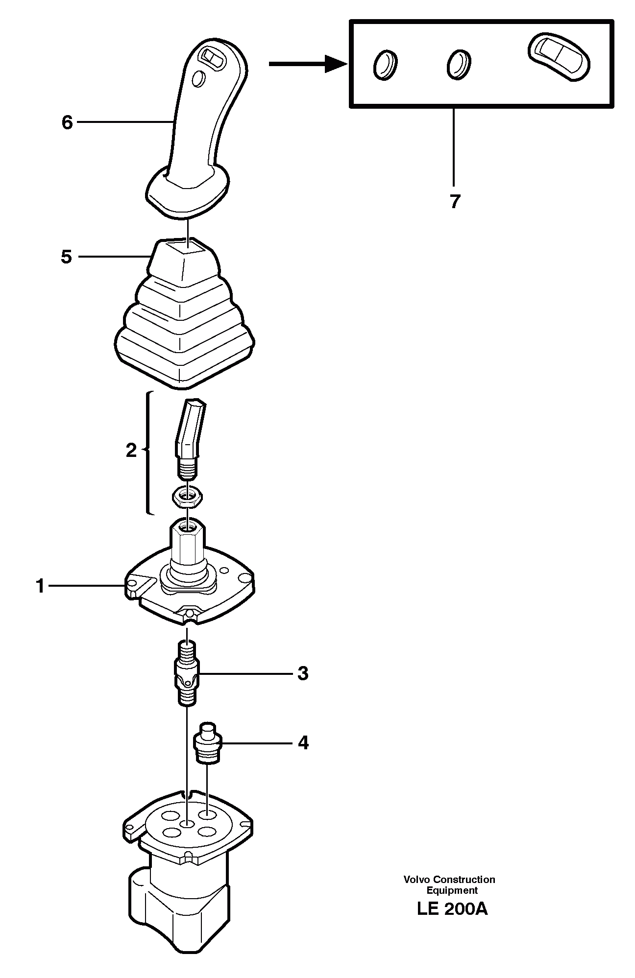 Схема запчастей Volvo EC160 - 38473 Control pressure valve EC160 SER NO 1001-