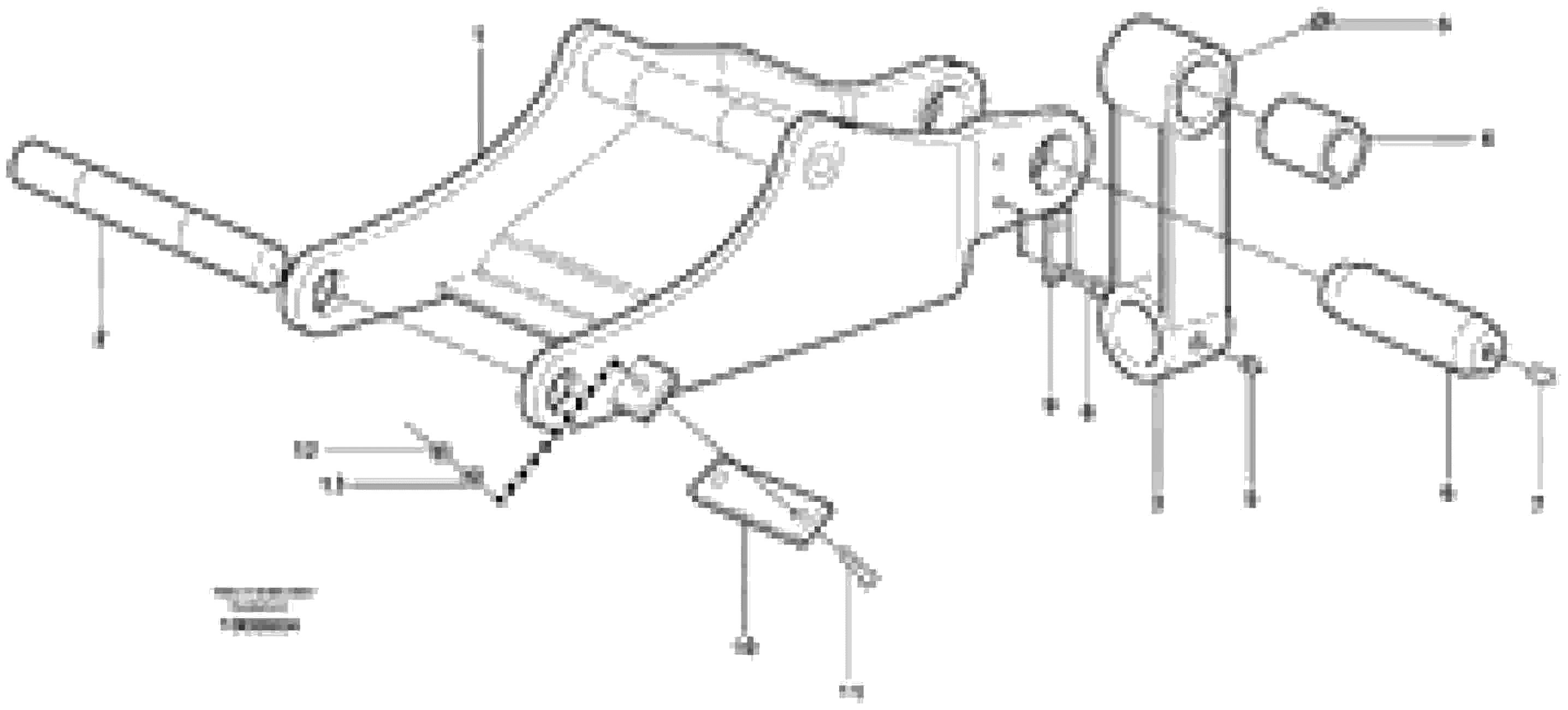 Схема запчастей Volvo EC160 - 55824 Clamshell rest EC160 SER NO 1001-