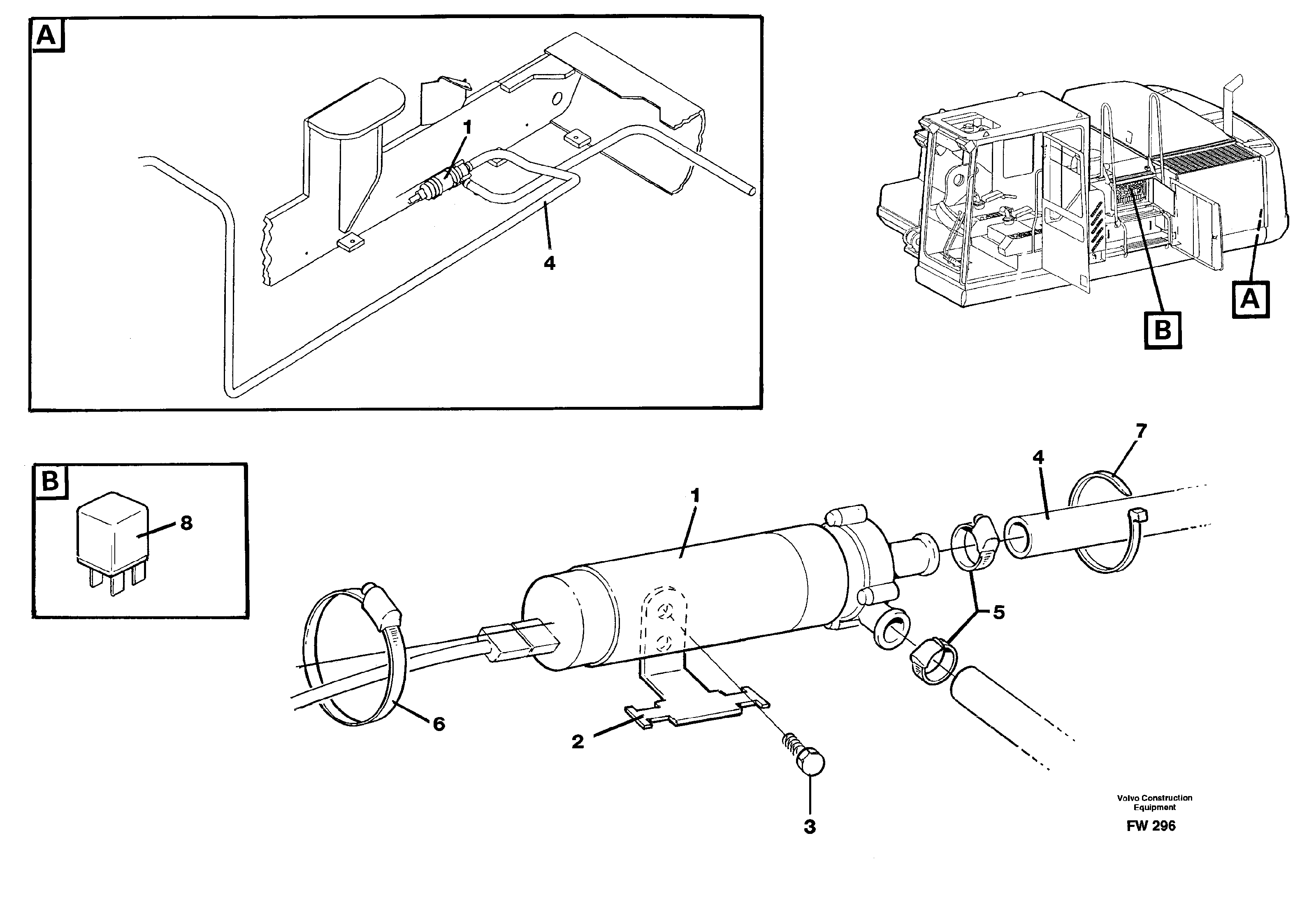 Схема запчастей Volvo EC280 - 84871 Cirkulation pump EC280 SER NO 1001-