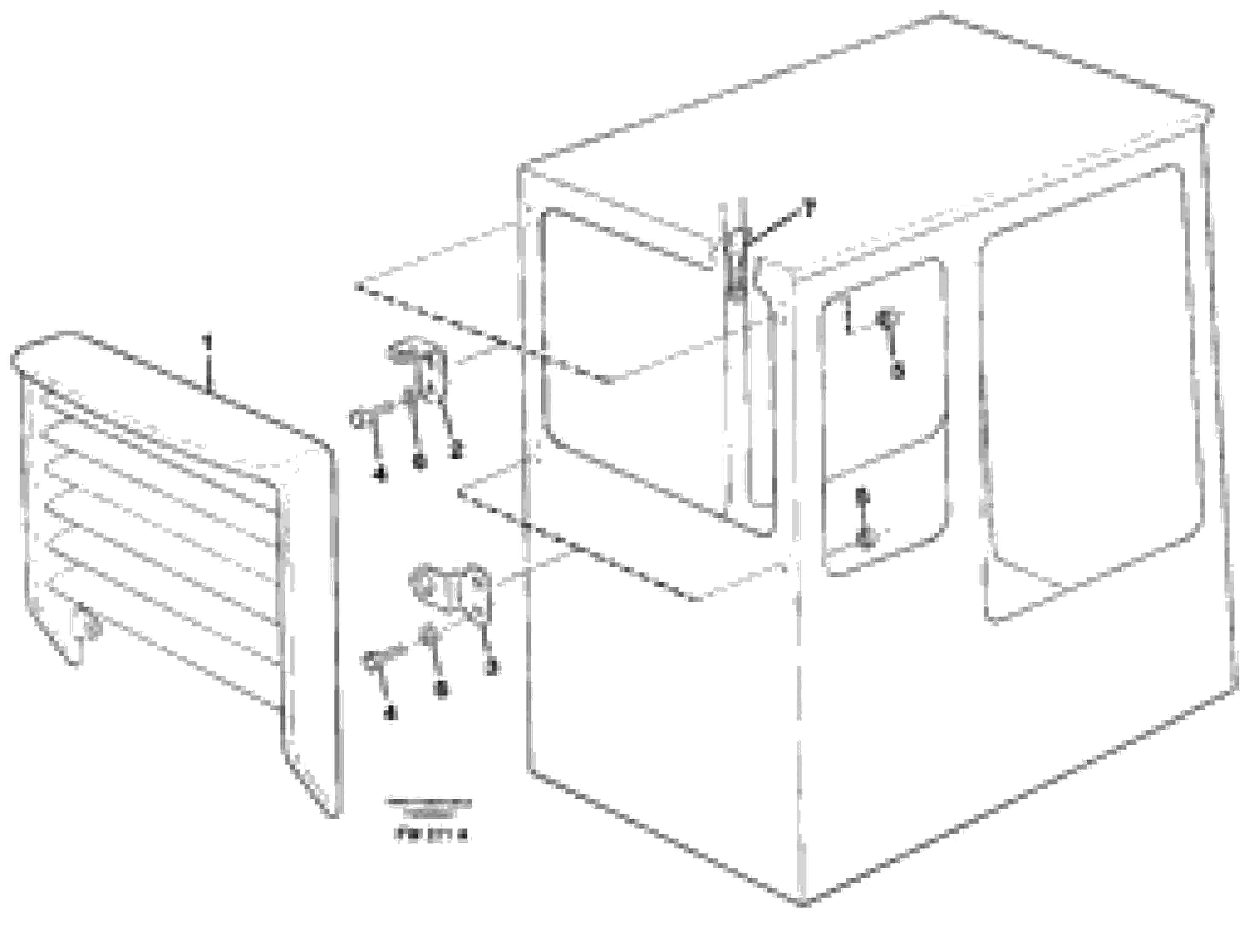 Схема запчастей Volvo EC280 - 39219 Jalusi, rear window fitting parts EC280 SER NO 1001-