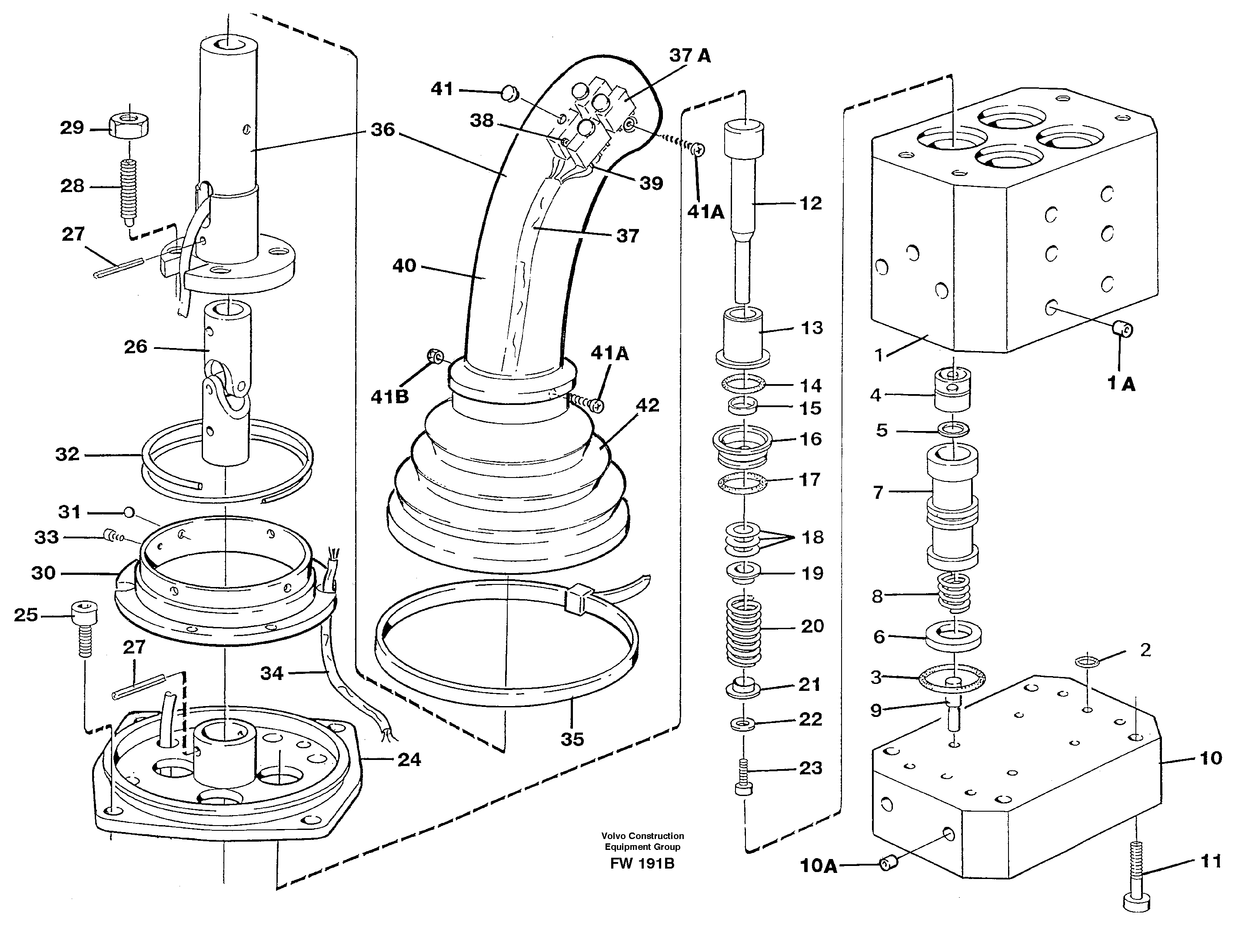 Схема запчастей Volvo EC280 - 83901 Control pressure valve EC280 SER NO 1001-