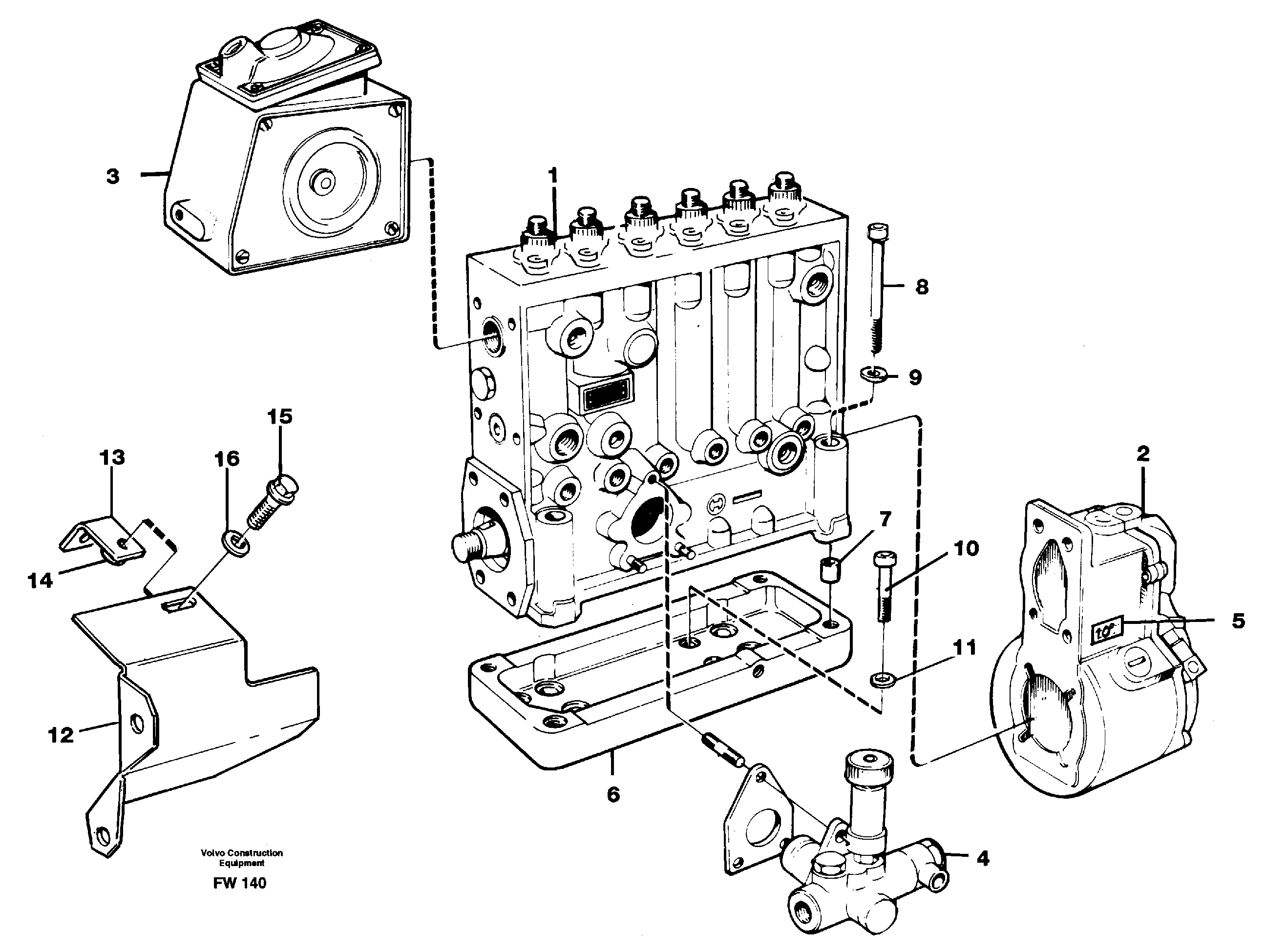 Схема запчастей Volvo EC280 - 19994 Насос EC280 SER NO 1001-