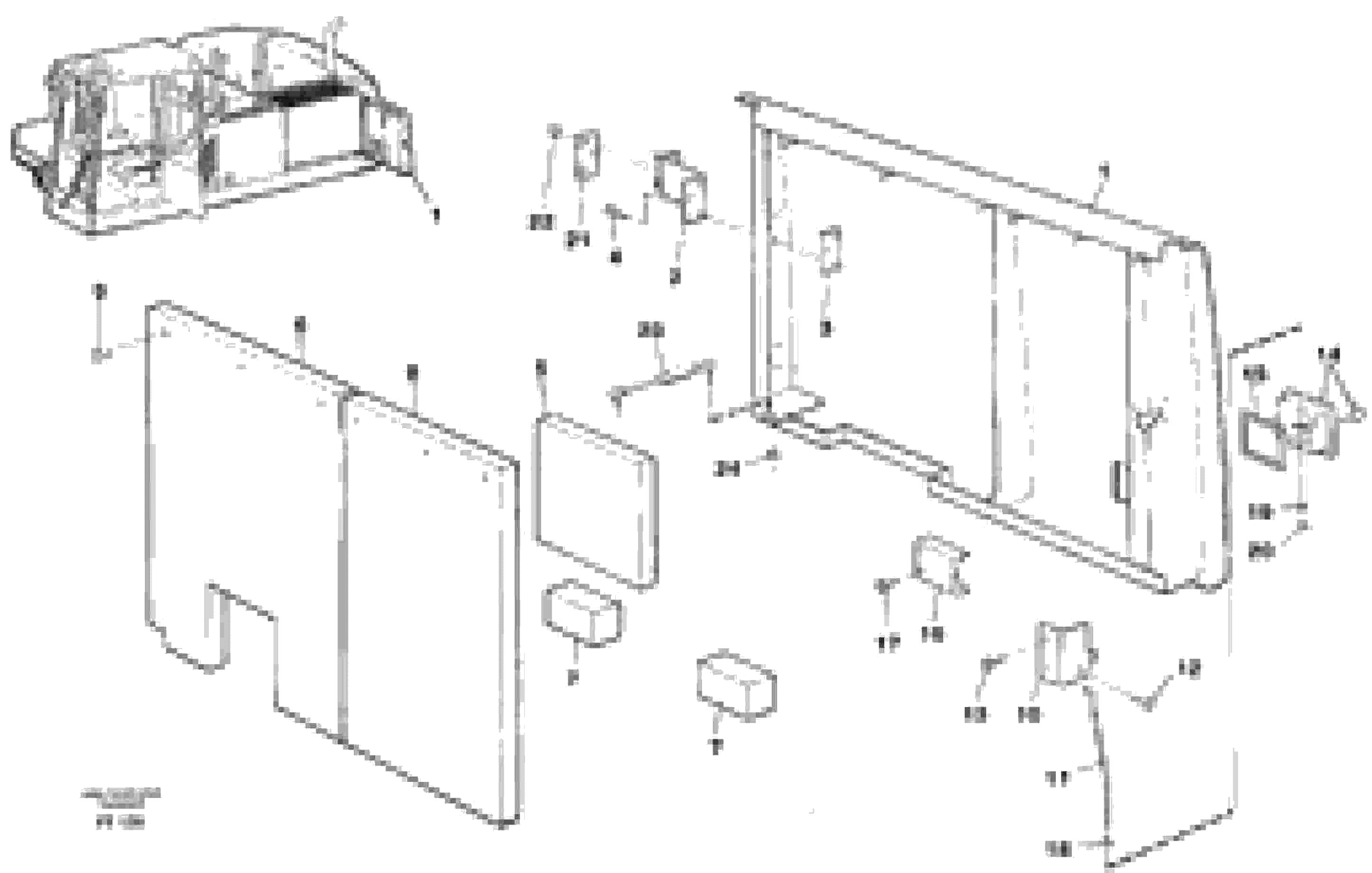 Схема запчастей Volvo EC340 - 86048 Door, engine, left EC340 SER NO 1001-