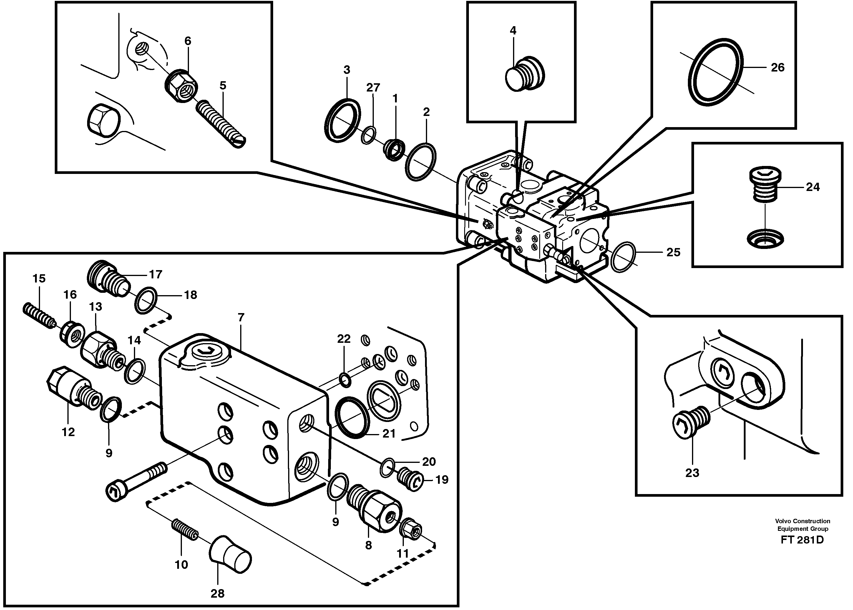 Схема запчастей Volvo EC340 - 67814 Гидронасос (основной насос) EC340 SER NO 1001-