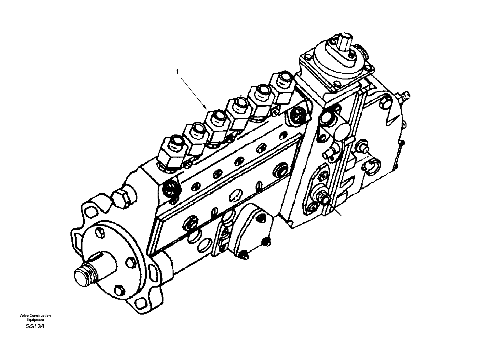 Схема запчастей Volvo EW130 - 9535 Насос EW130