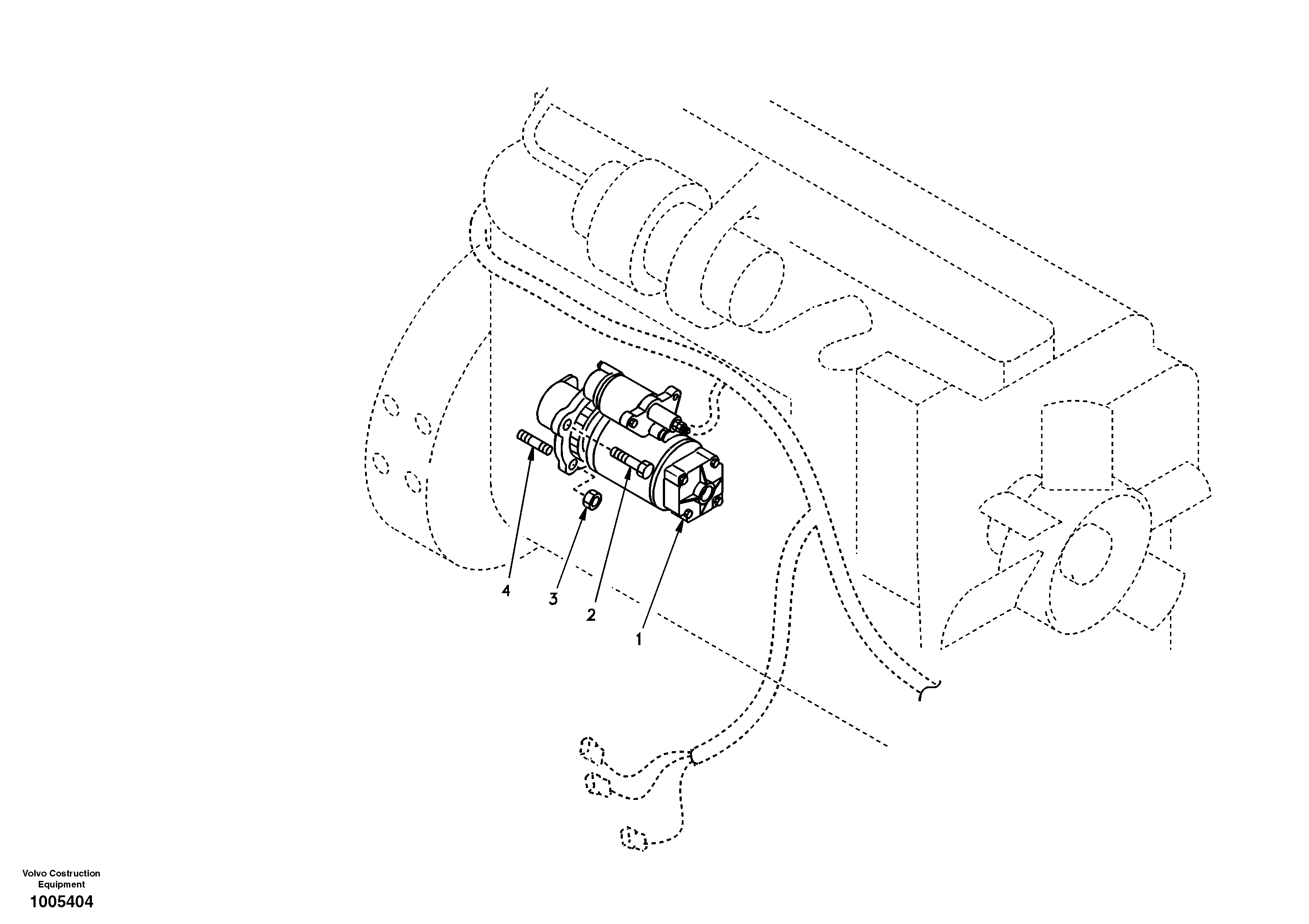 Схема запчастей Volvo EW130 - 9548 Starter motor, mounting EW130