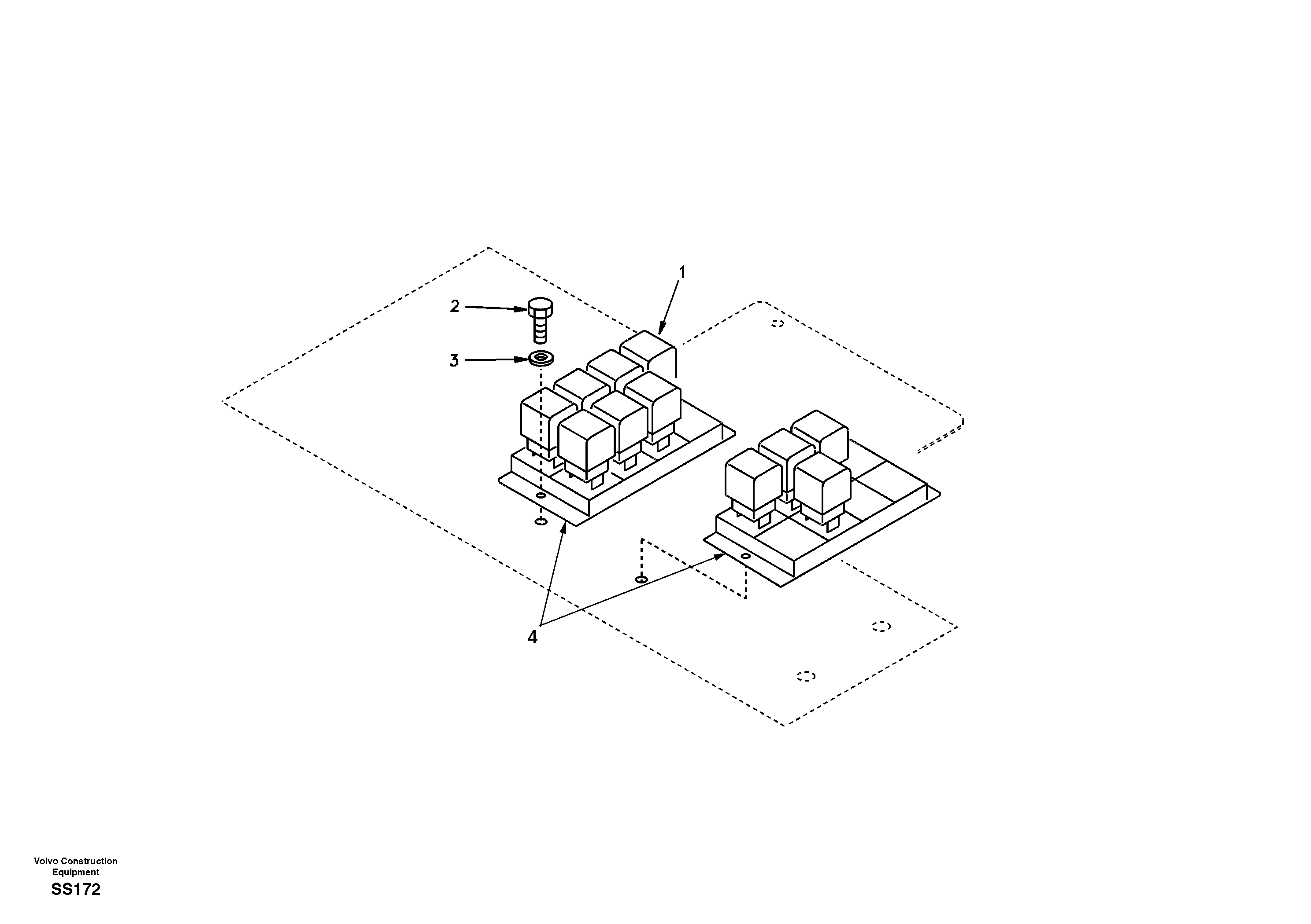 Схема запчастей Volvo EW130 - 42196 Electrical relay EW130