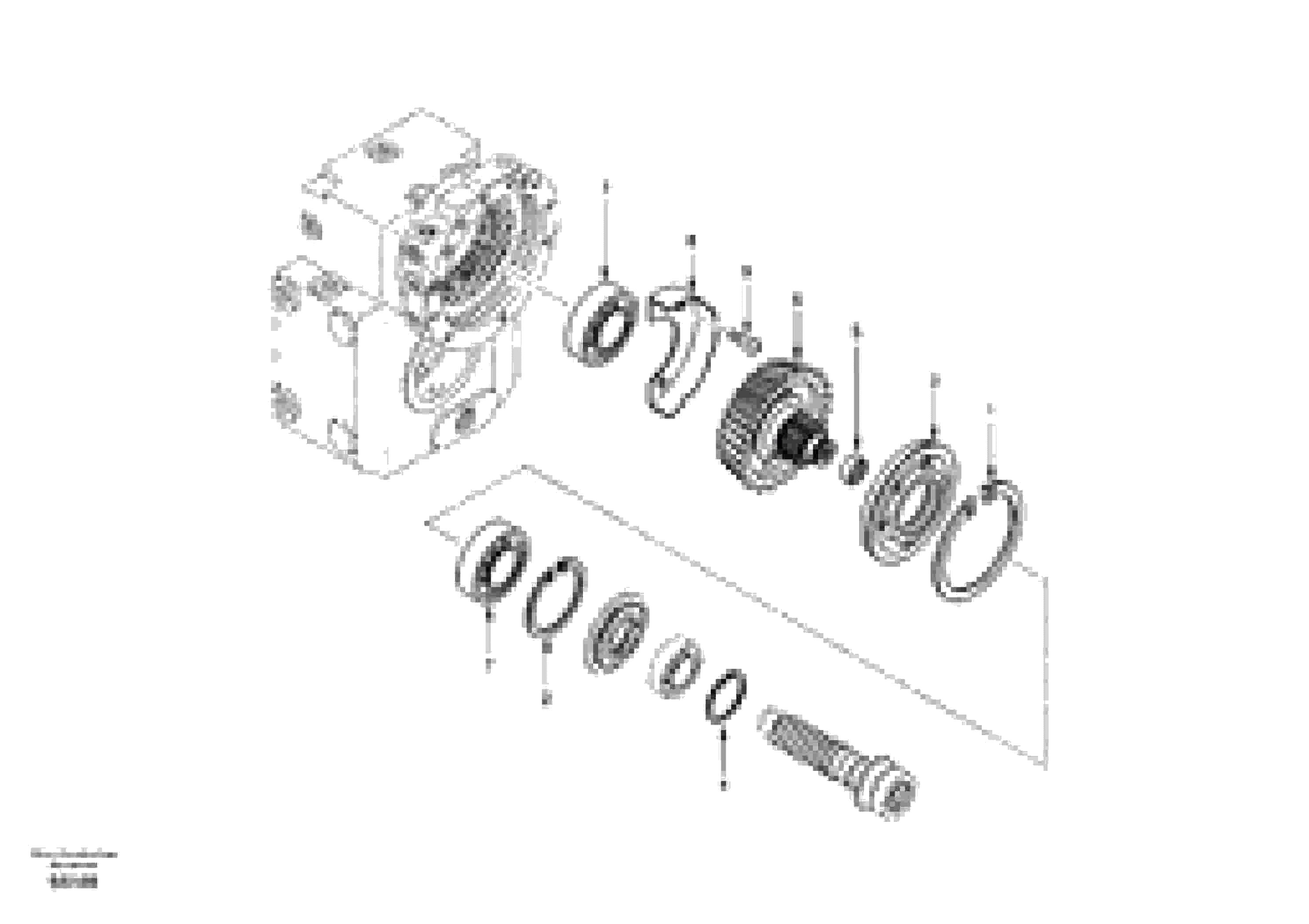 Схема запчастей Volvo EW130 - 11308 Spur gear drive EW130