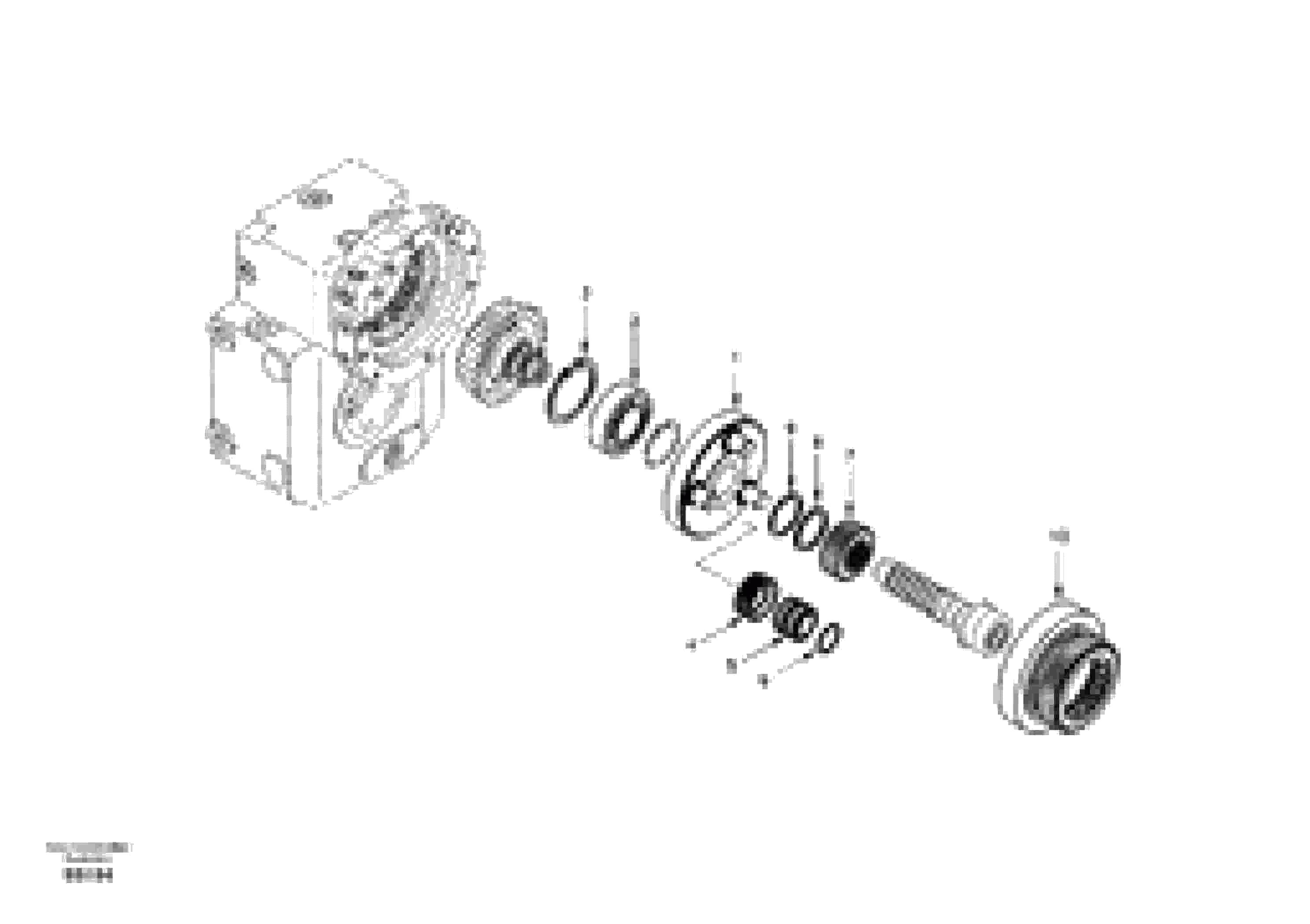 Схема запчастей Volvo EW130 - 18304 Planetary drive EW130