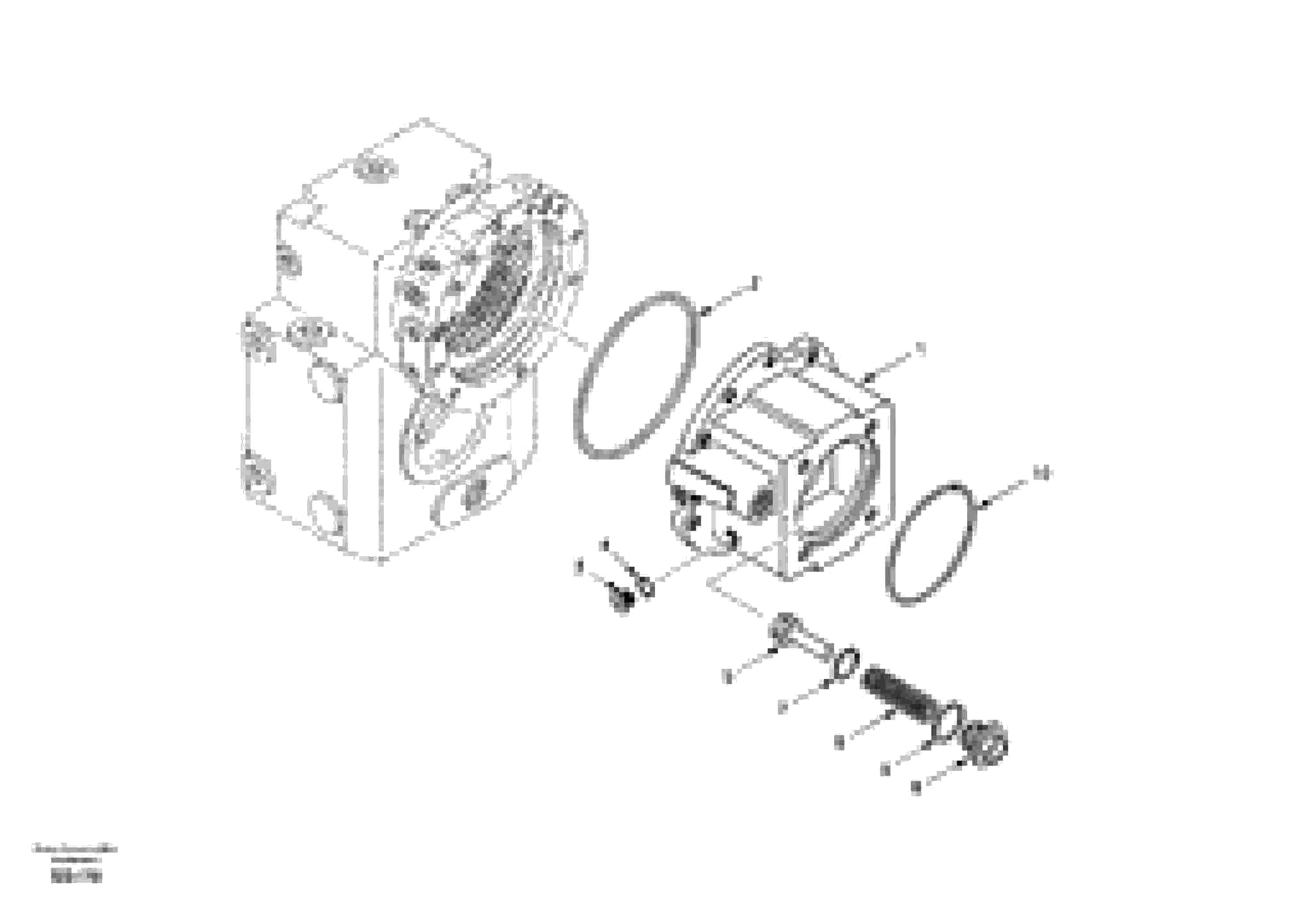 Схема запчастей Volvo EW130 - 19304 Input shaft, housing EW130