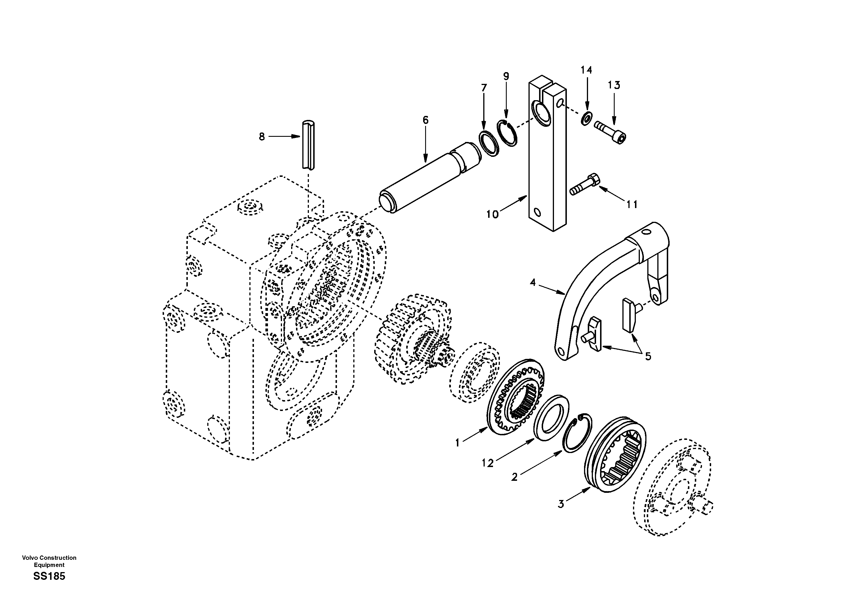 Схема запчастей Volvo EW130 - 78866 Disconnection EW130