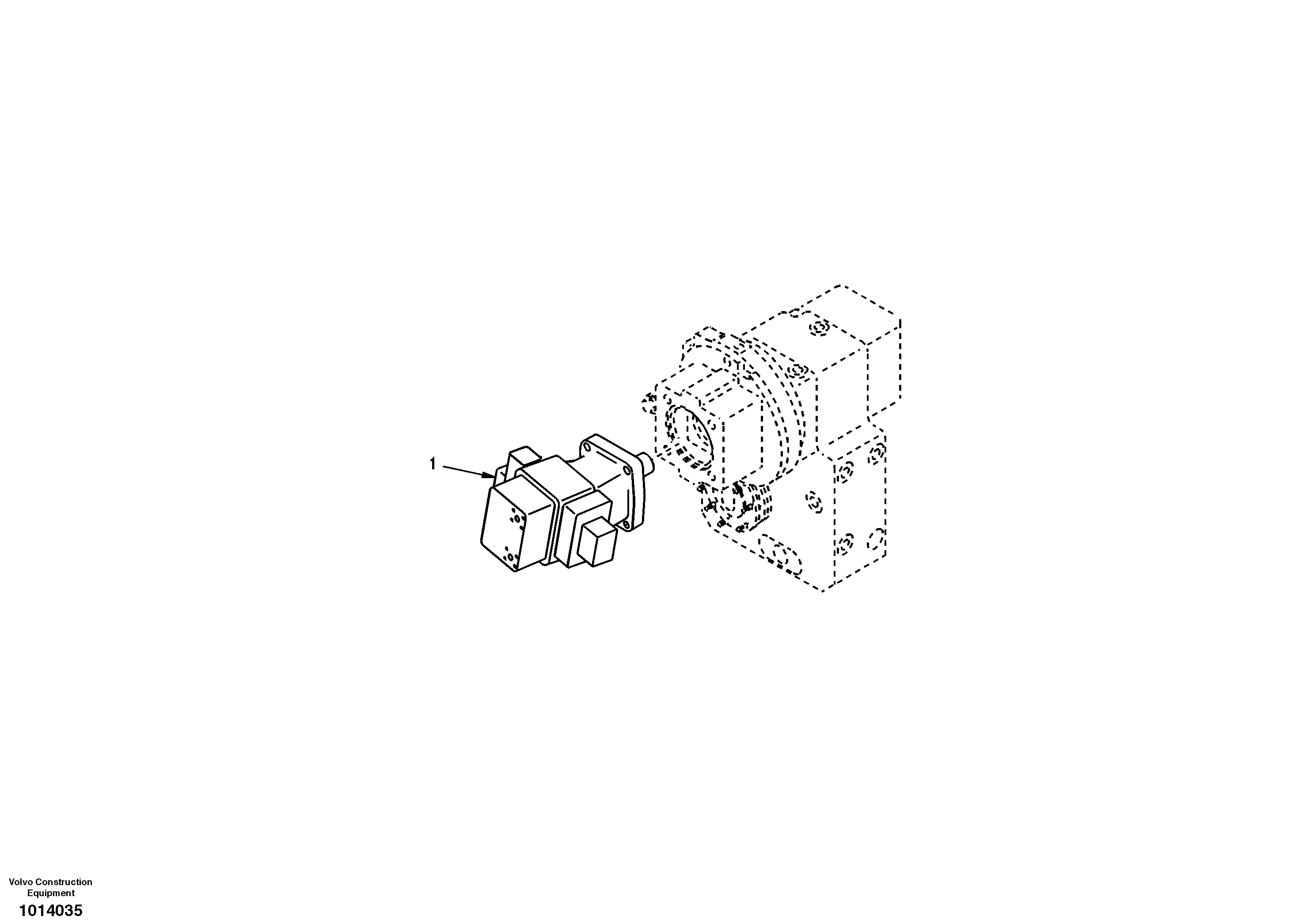 Схема запчастей Volvo EW130 - 8393 Travel motor with mounting parts EW130