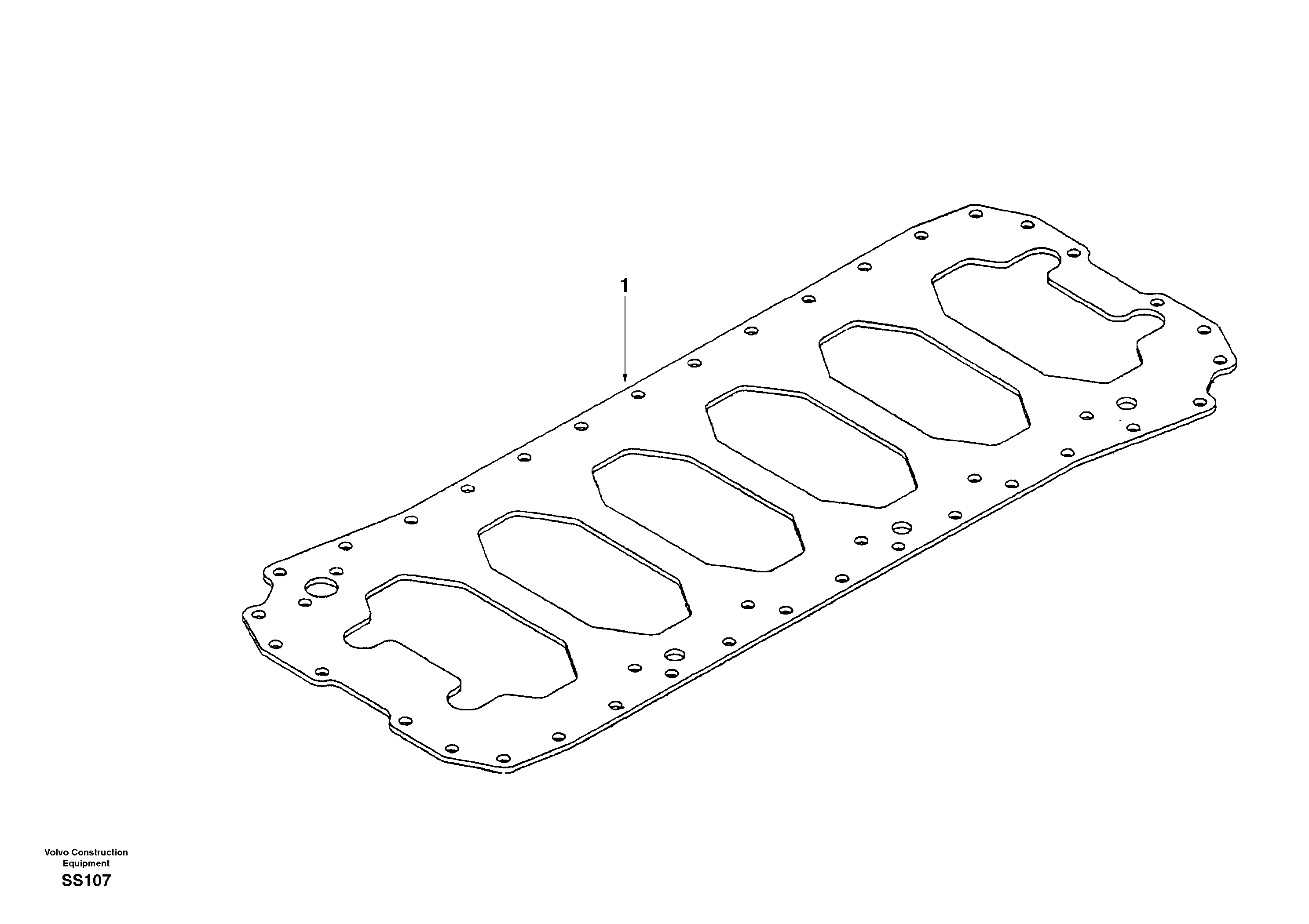 Схема запчастей Volvo EW130 - 9514 Noise panel EW130