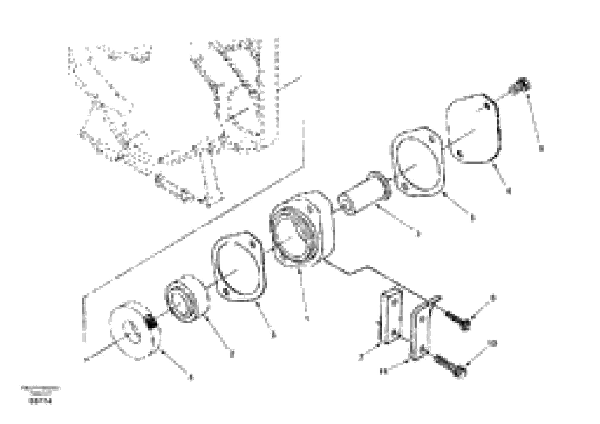 Схема запчастей Volvo EW130 - 29067 Pump drive power take-off EW130