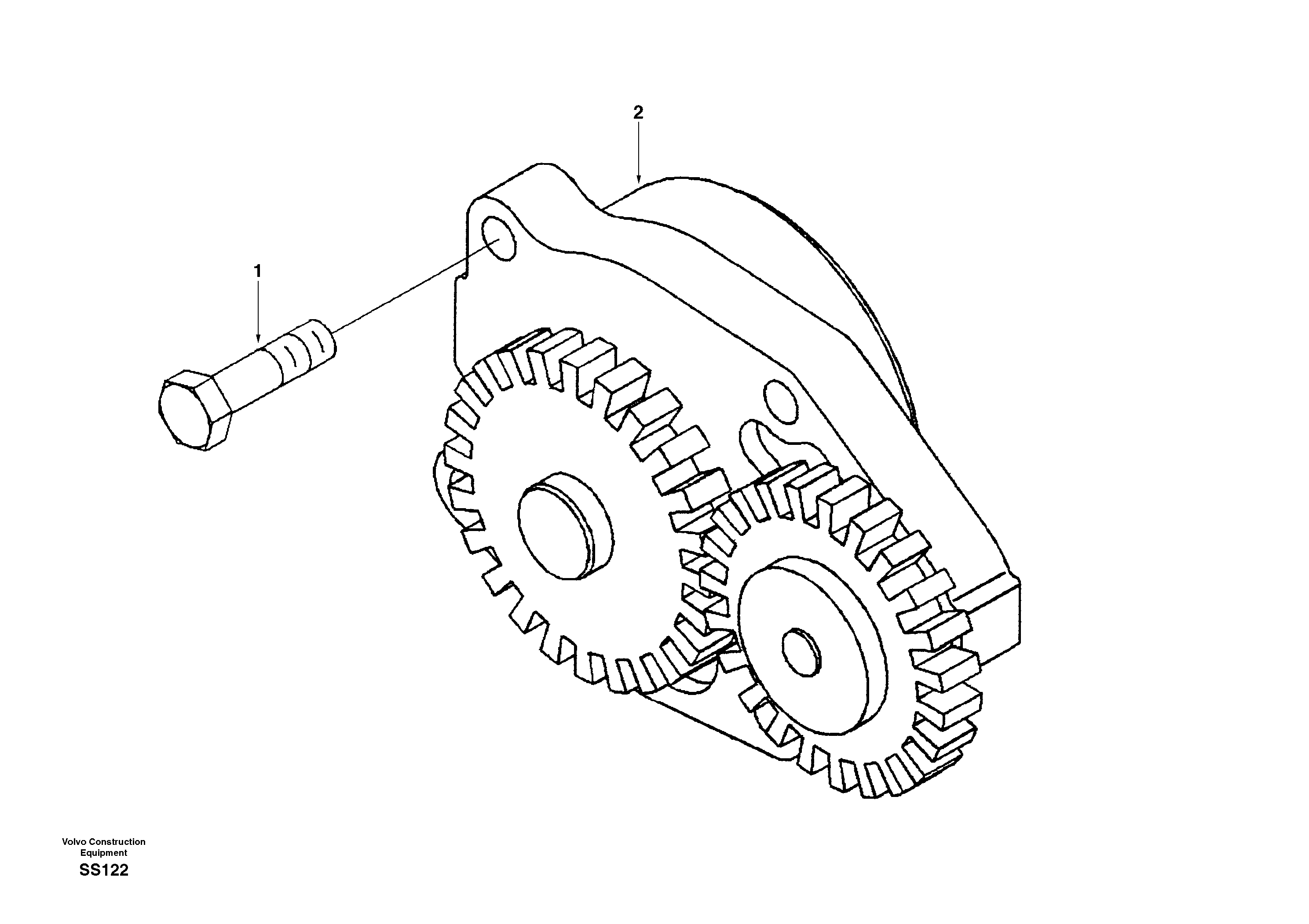 Схема запчастей Volvo EW130 - 42179 Насос масляный EW130