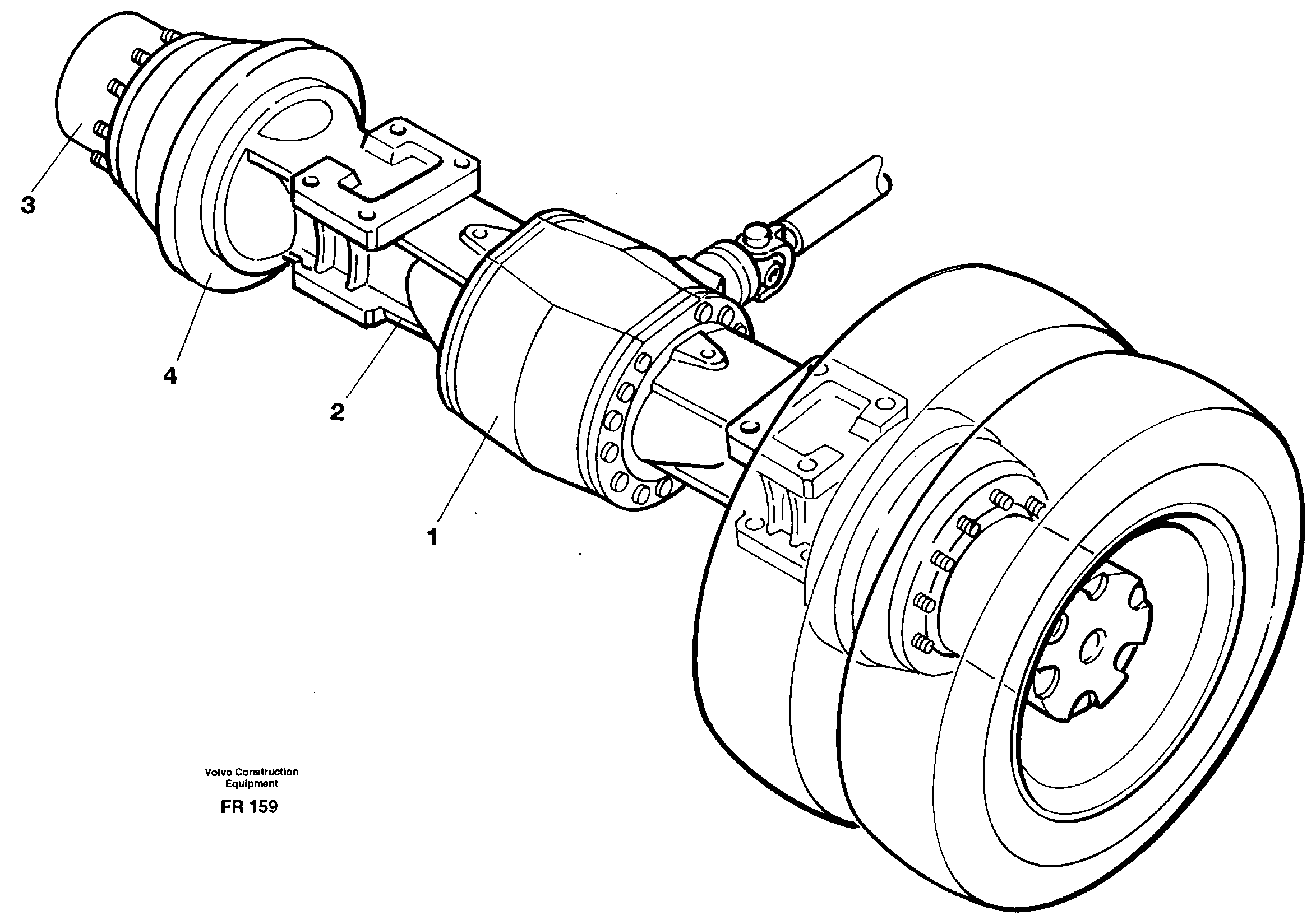 Схема запчастей Volvo EW130 - 27142 Мост задний (ось) EW130 ?KERMAN ?KERMAN EW130 SER NO - 447