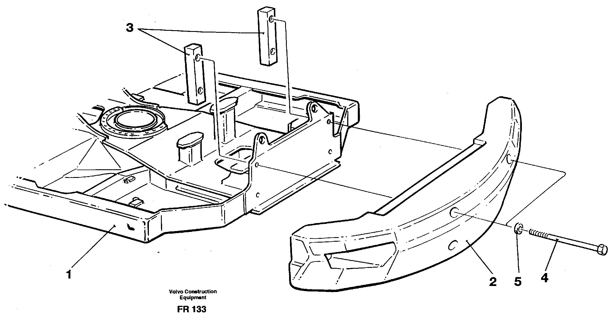 Схема запчастей Volvo EW130 - 33666 Противовес EW130 ?KERMAN ?KERMAN EW130 SER NO - 447