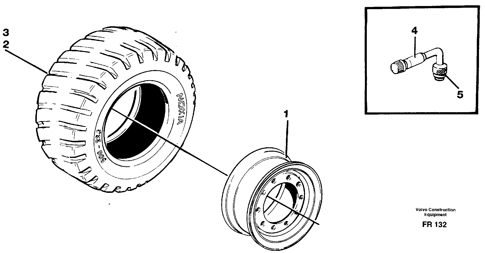 Схема запчастей Volvo EW130 - 27146 Wheels, wide - base EW130 ?KERMAN ?KERMAN EW130 SER NO - 447