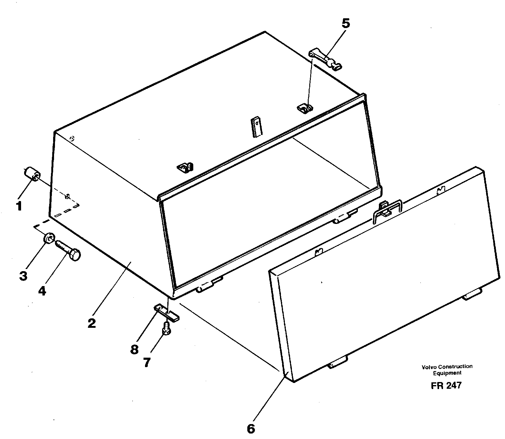 Схема запчастей Volvo EW130 - 35823 Toolbox EW130 ?KERMAN ?KERMAN EW130 SER NO - 447