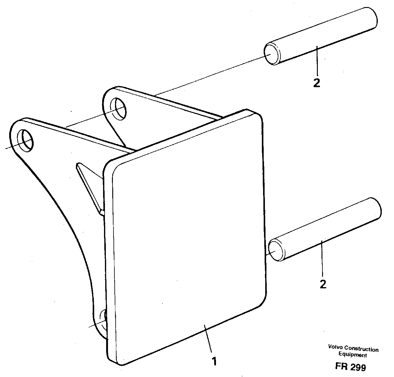 Схема запчастей Volvo EW130 - 12639 Hammer plate EW130 ?KERMAN ?KERMAN EW130 SER NO - 447