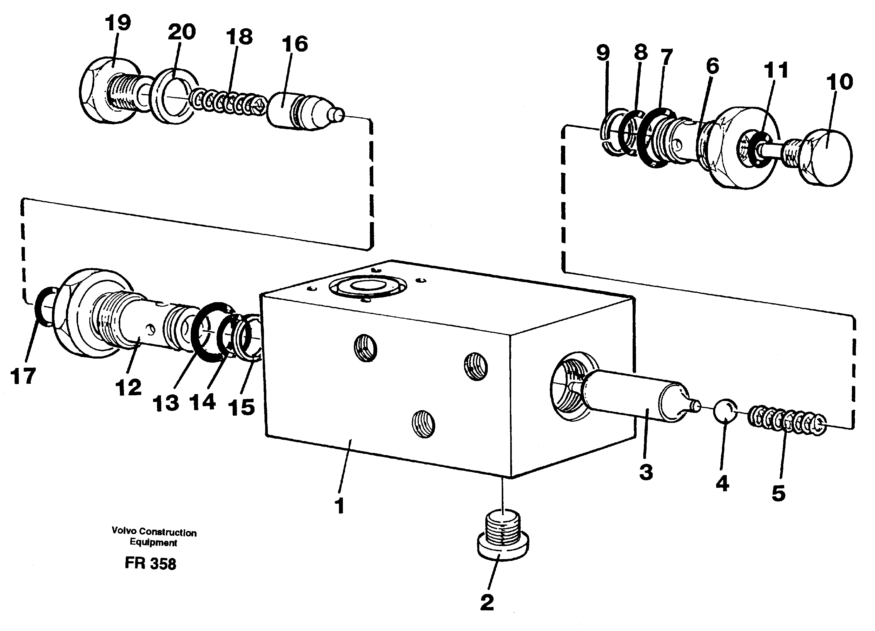 Схема запчастей Volvo EW130 - 12287 Hydraulic lock EW130 ?KERMAN ?KERMAN EW130 SER NO - 447