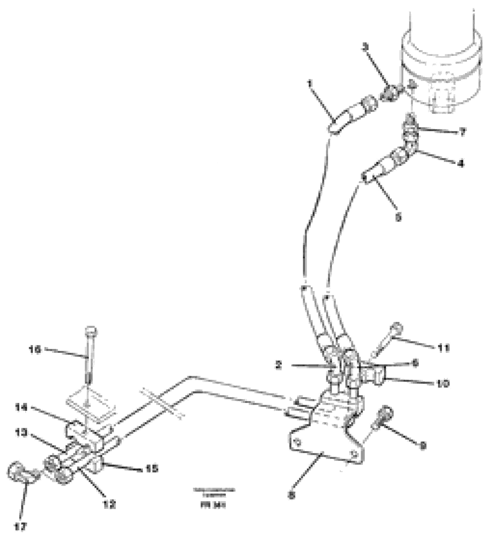 Схема запчастей Volvo EW130 - 54328 Hydraulicsystem, dozerblade,rear EW130 ?KERMAN ?KERMAN EW130 SER NO - 447