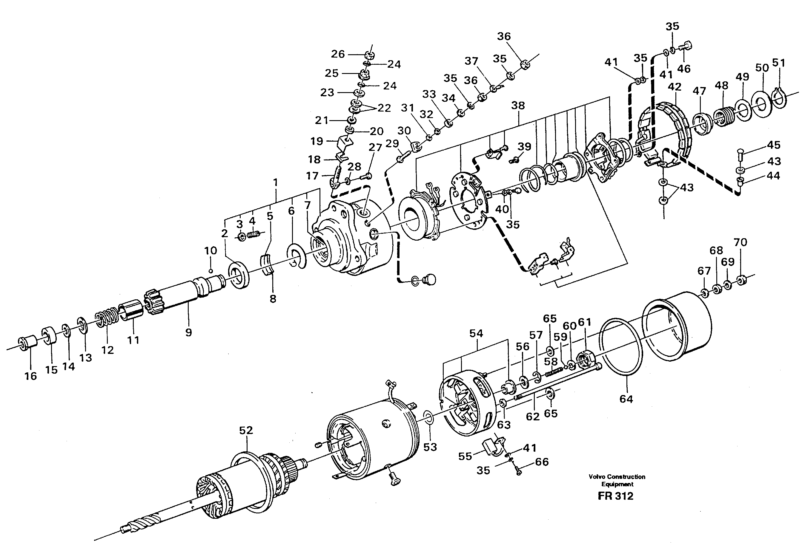 Схема запчастей Volvo EW130 - 32782 Starter motor EW130 ?KERMAN ?KERMAN EW130 SER NO - 447