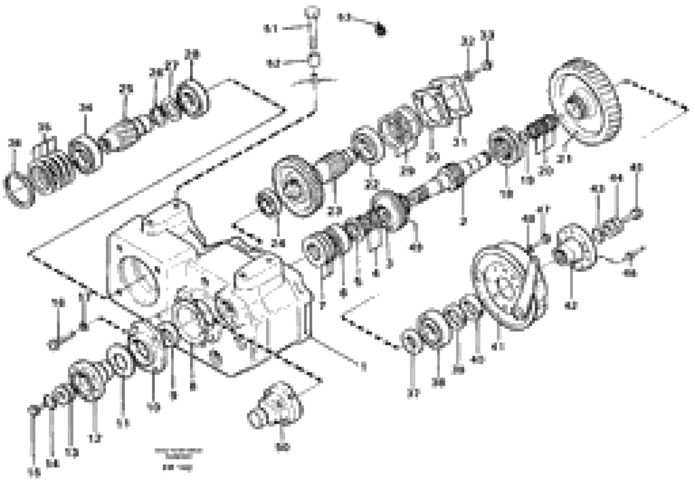 Схема запчастей Volvo EW130 - 27313 Gear box, drive gear and shafts EW130 ?KERMAN ?KERMAN EW130 SER NO - 447